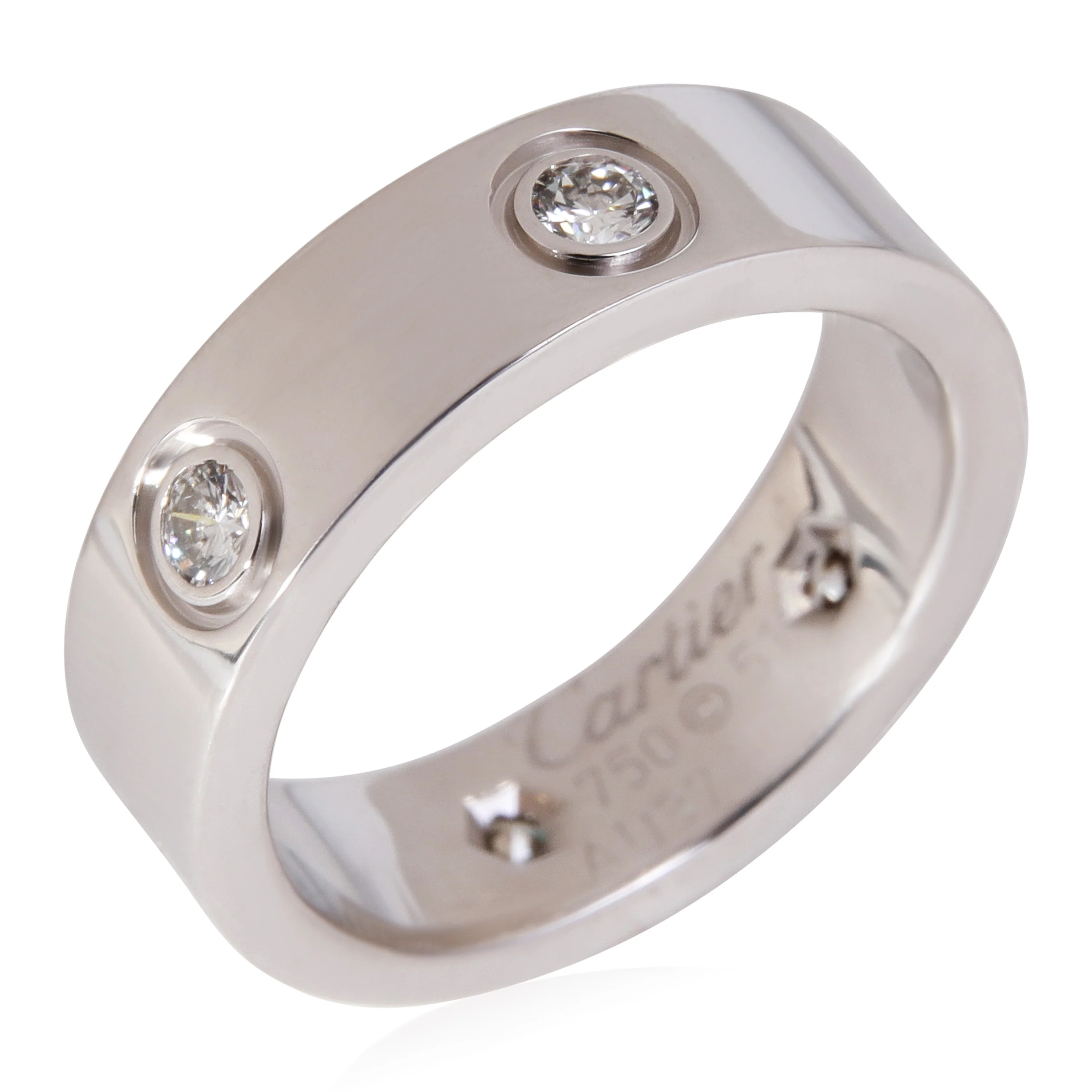 Love Diamond Ring, 6 Diamonds (White Gold) - Image 5