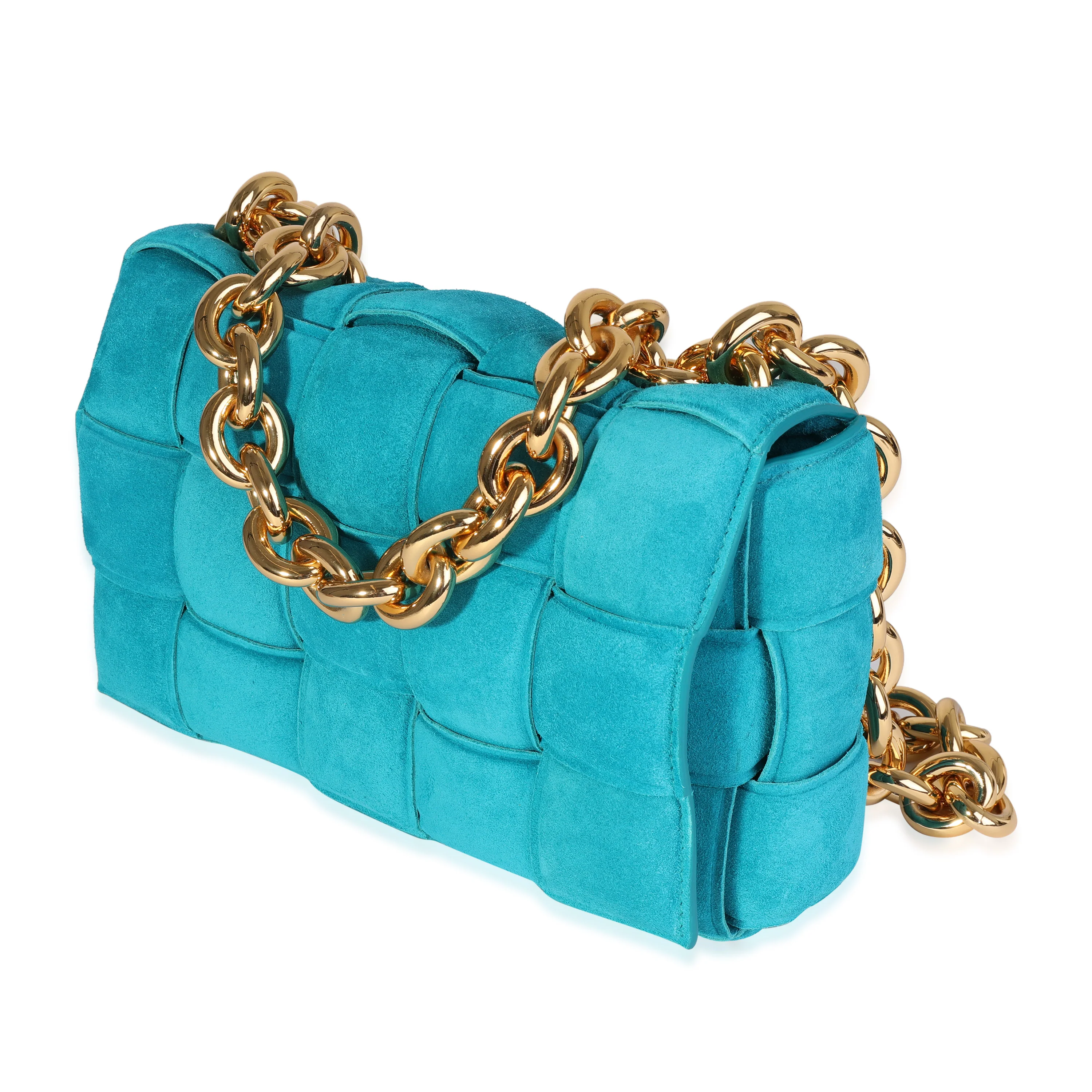 Bottega Veneta Blaster Maxi Intrecciato Suede Padded Chain Cassette Bag - Image 2