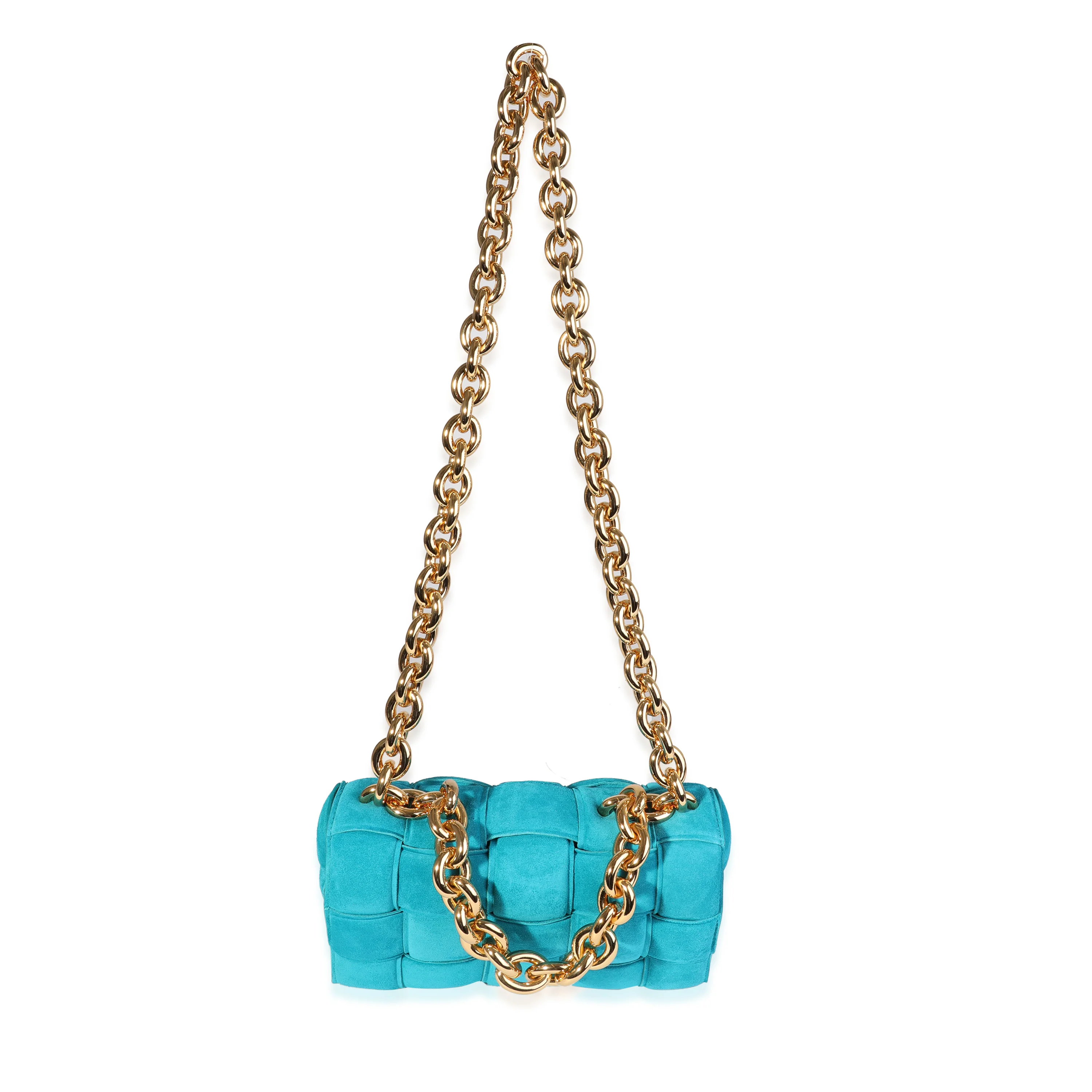 Bottega Veneta Blaster Maxi Intrecciato Suede Padded Chain Cassette Bag - Image 6