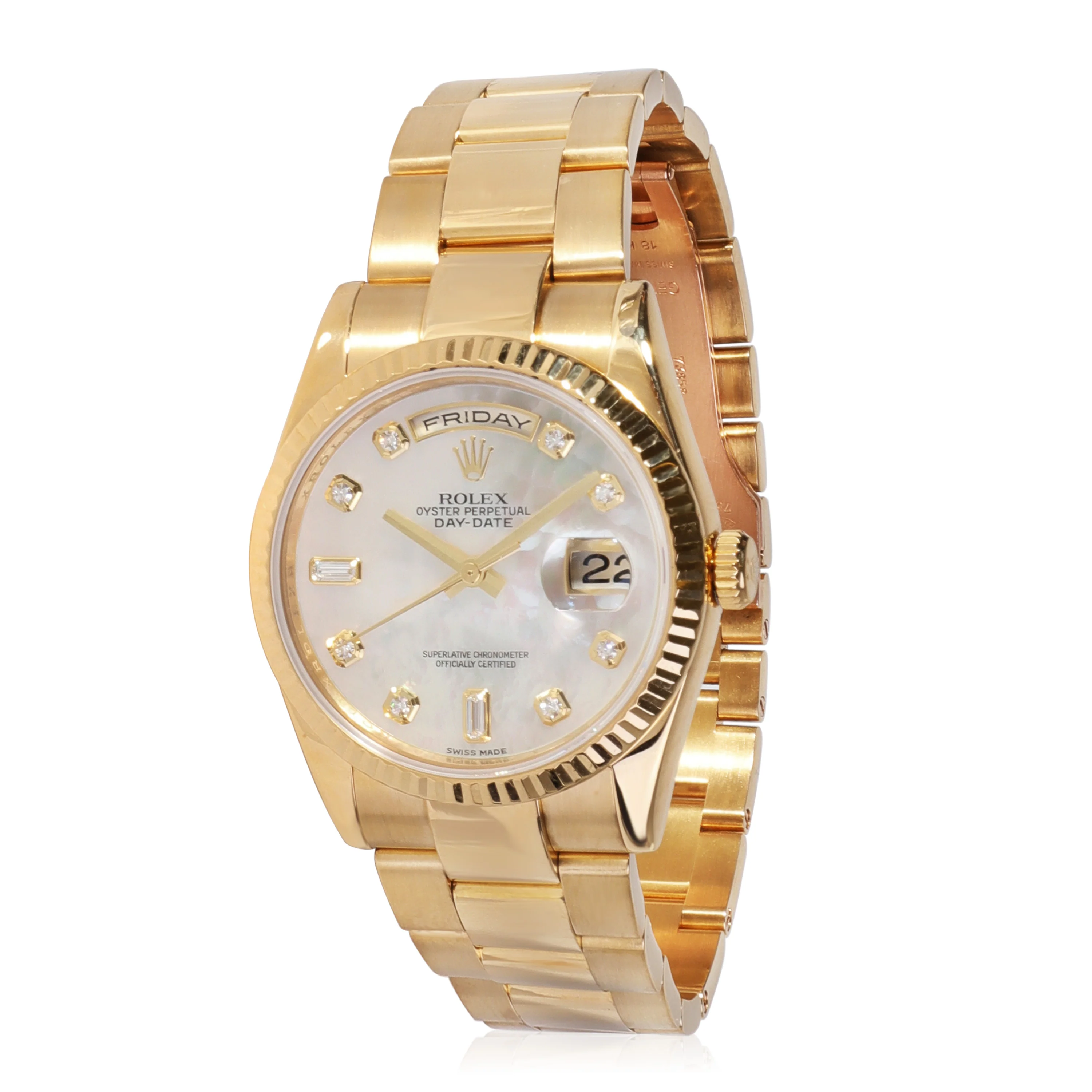 Rolex Day-Date 118238 Mens Watch in 18kt Yellow Gold