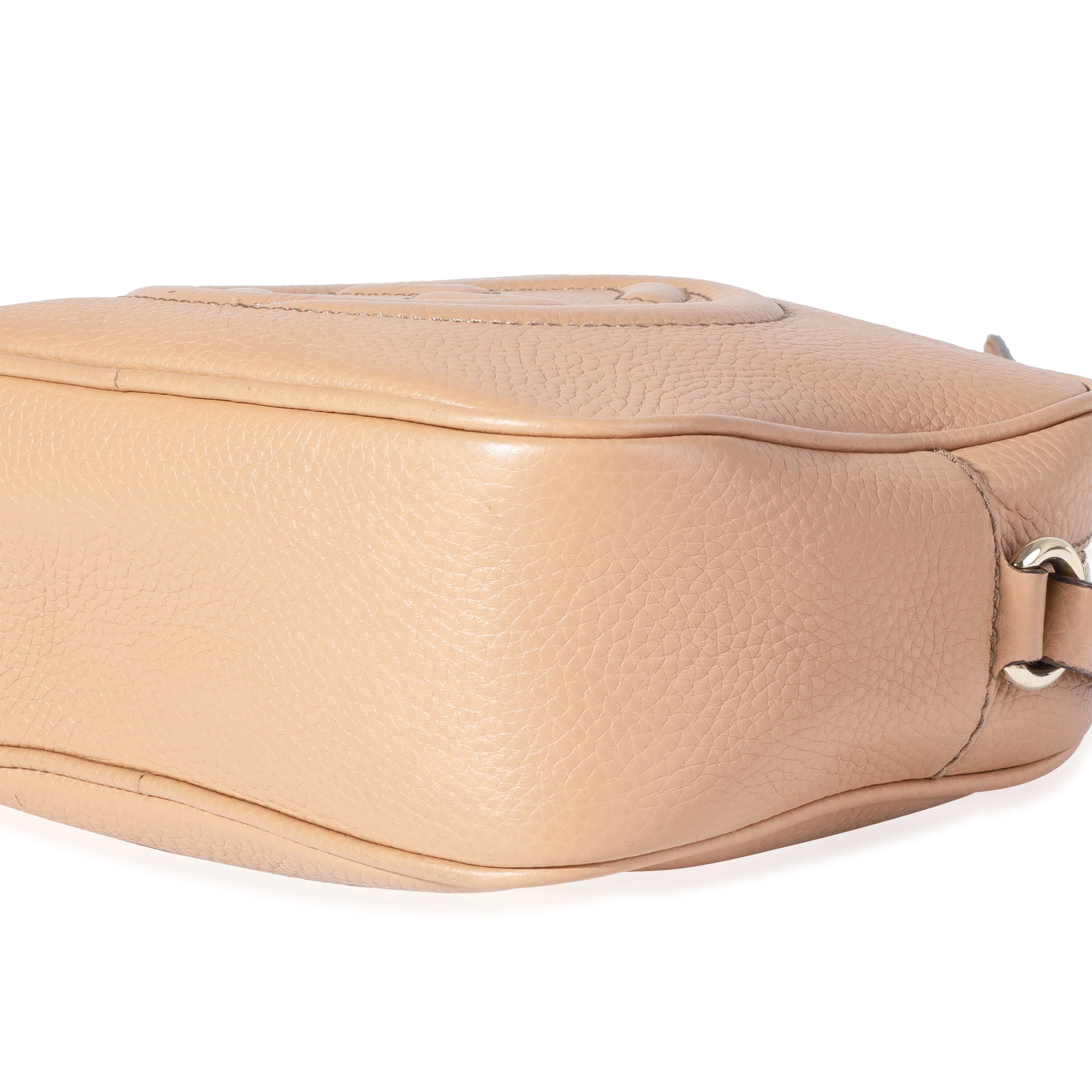 Gucci Beige Pebbled Leather Soho Disco Crossbody - Image 7