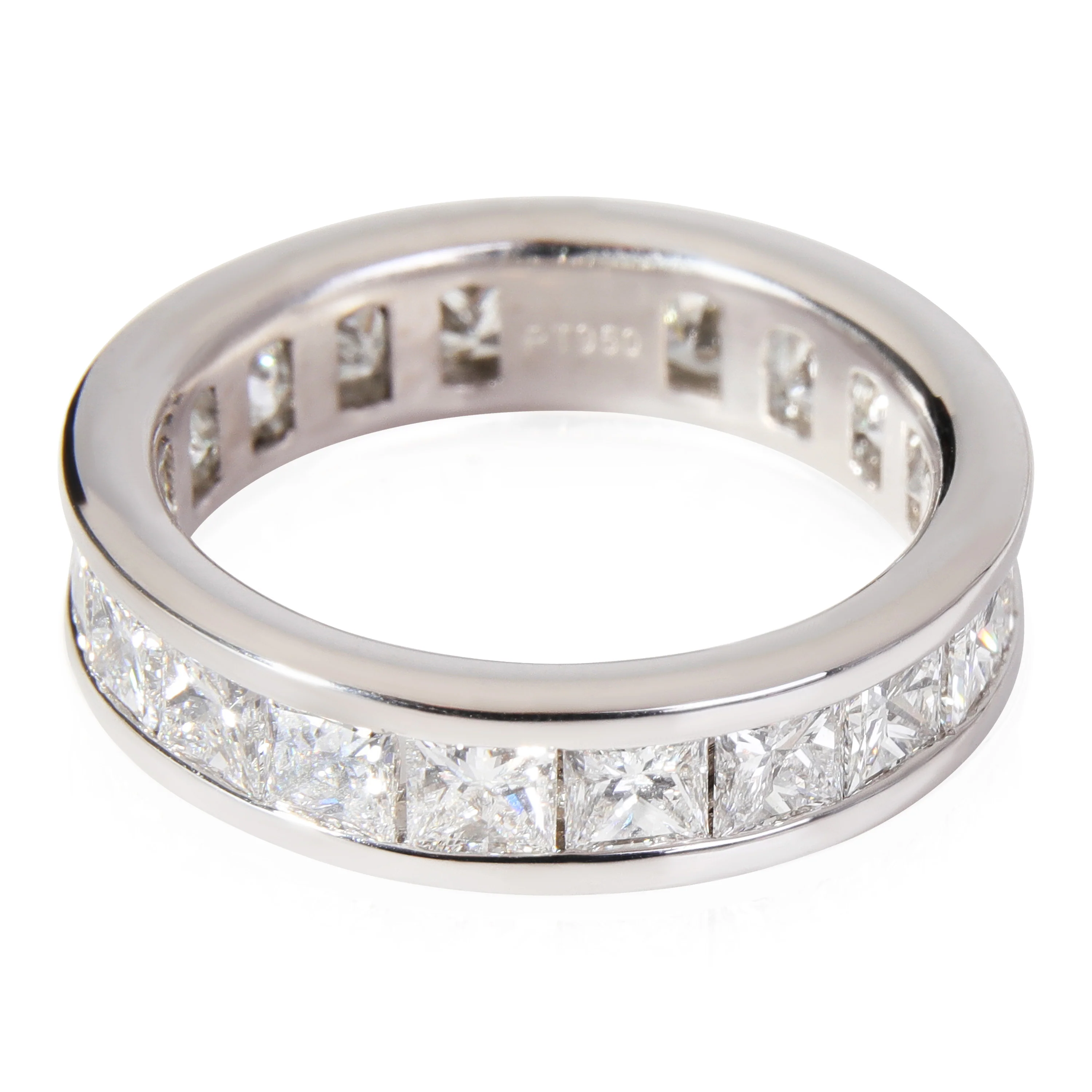 Diamond Princess Cut Eternity Band in Platinum (3.15 CTW) - Image 2