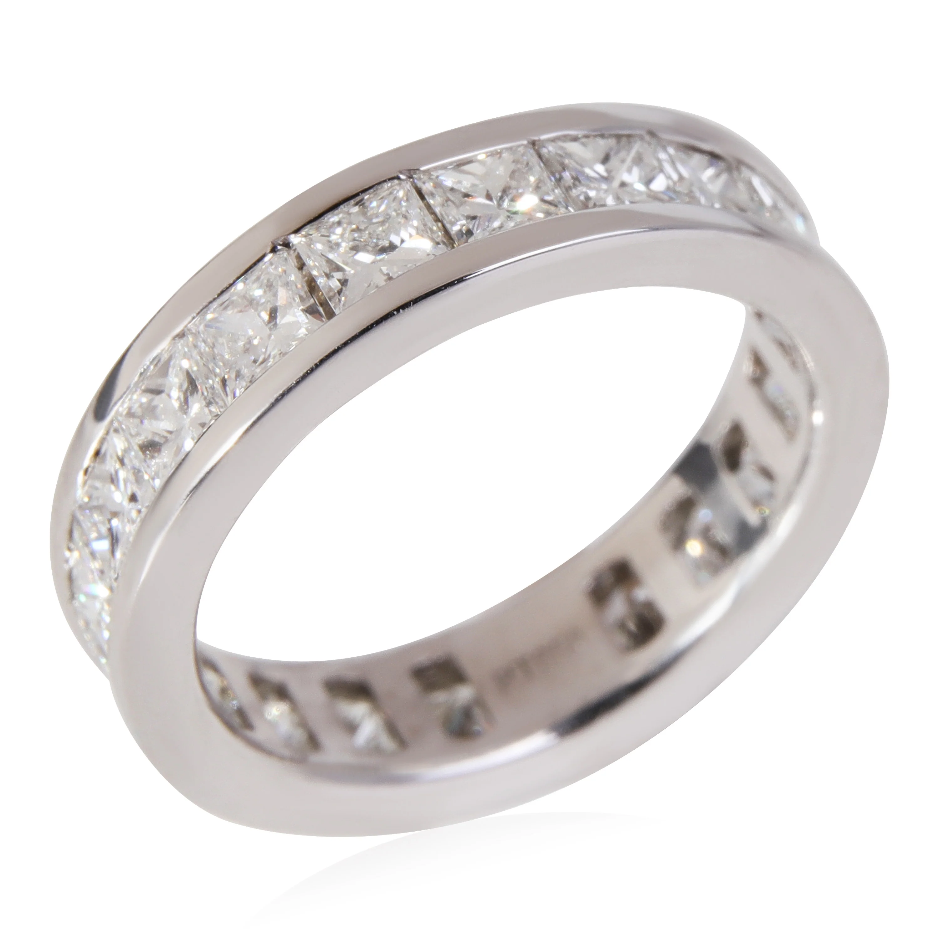 Diamond Princess Cut Eternity Band in Platinum (3.15 CTW) - Image 3