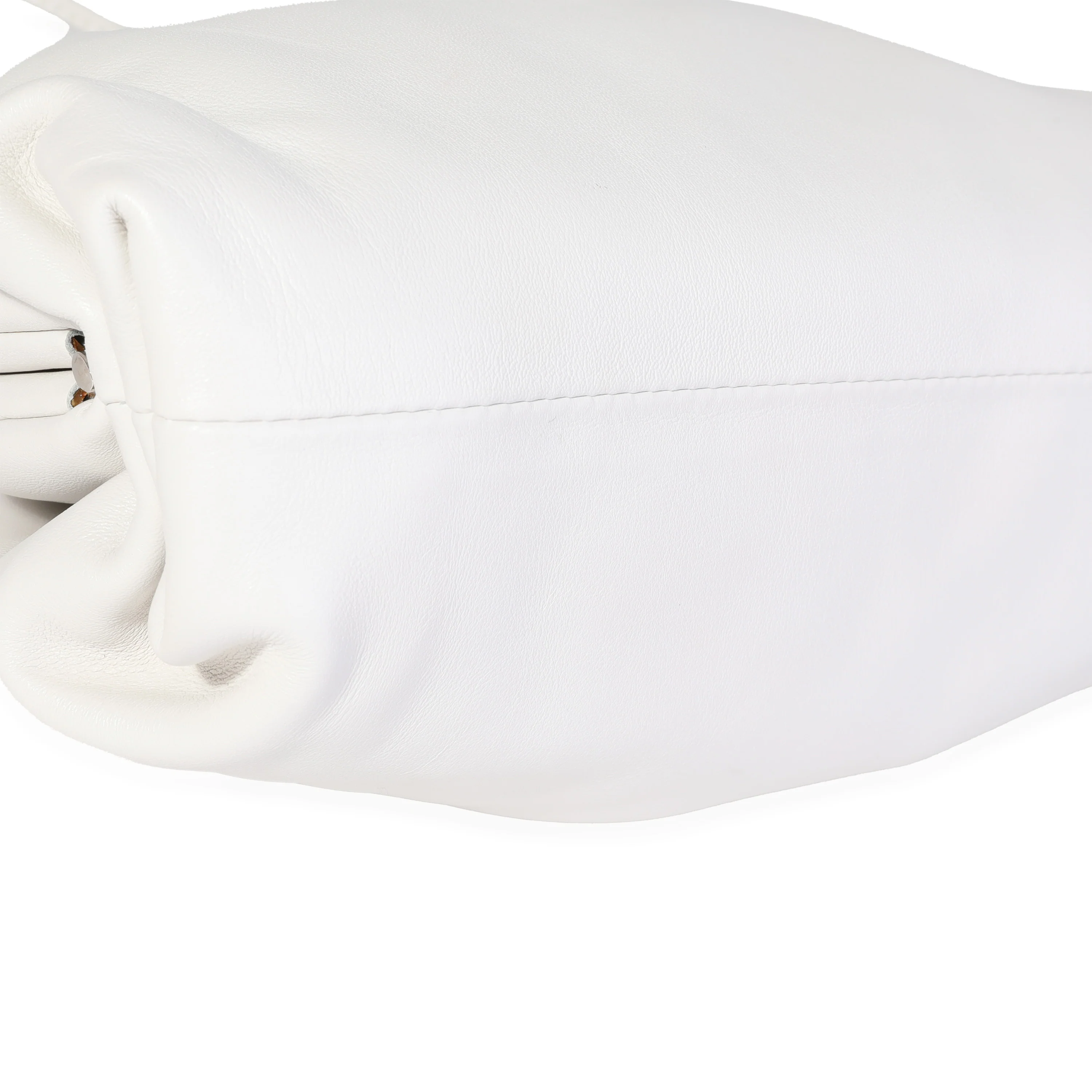 Bottega Veneta White Calfskin Mini Pouch - Image 5
