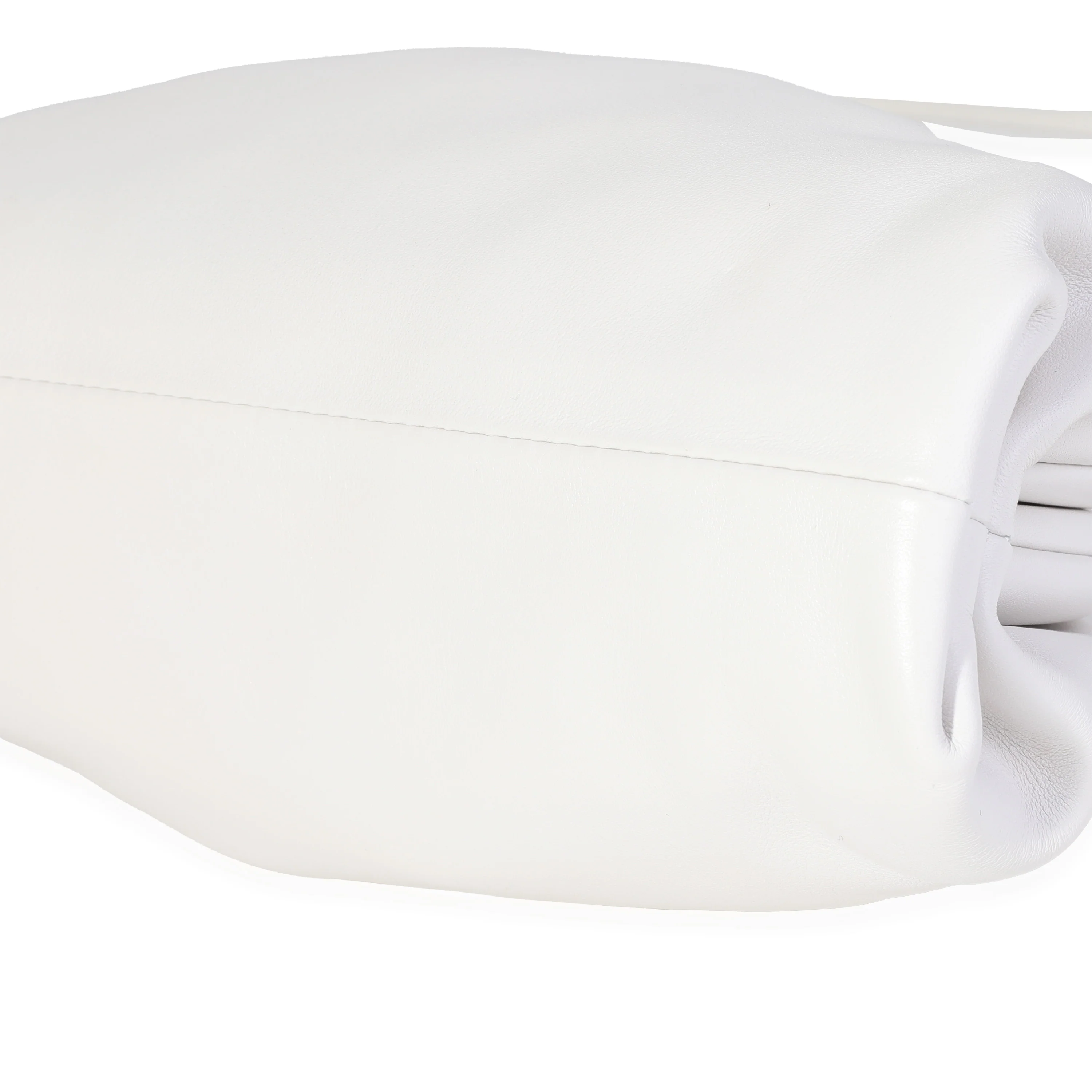 Bottega Veneta White Calfskin Mini Pouch - Image 6