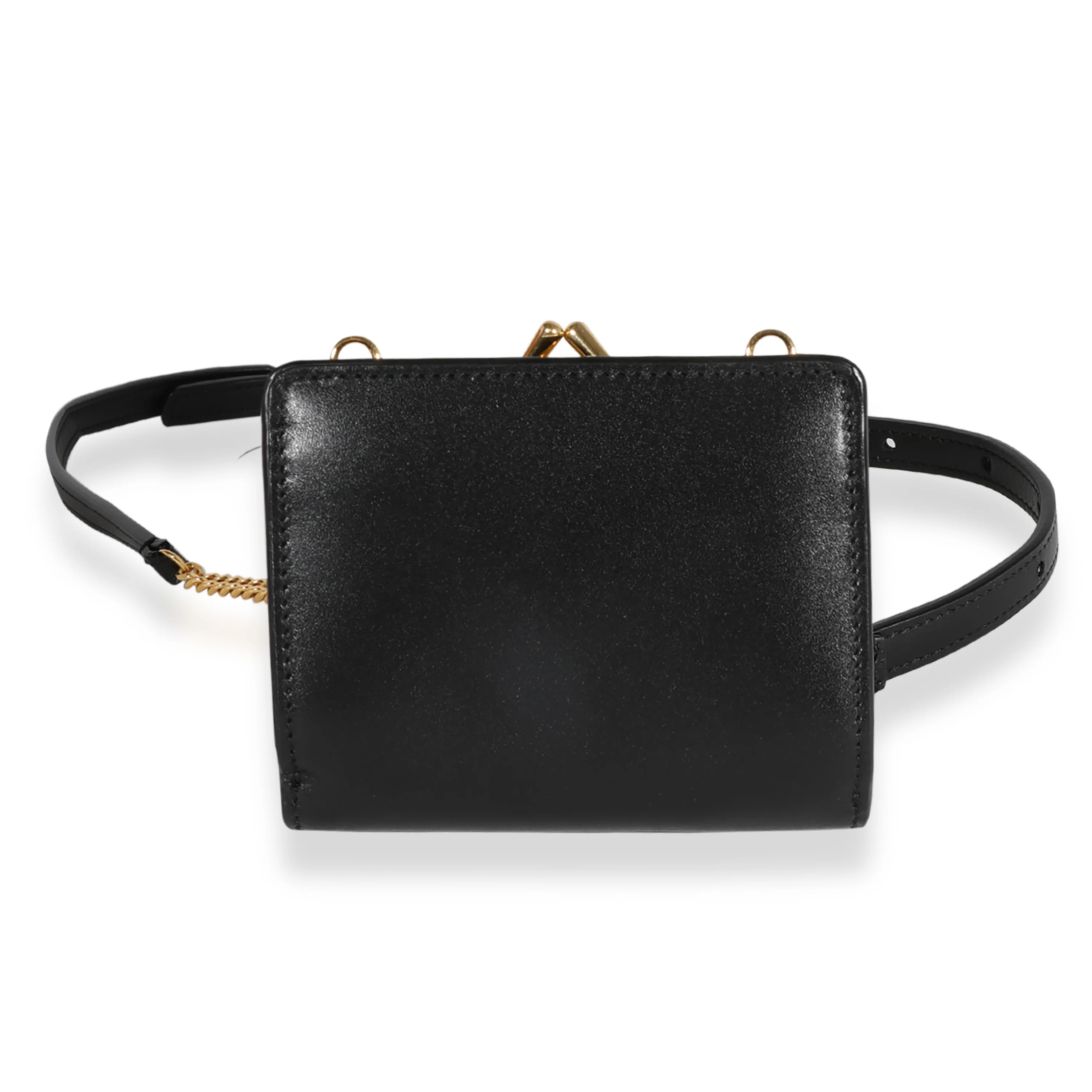 Saint Laurent Black Smooth Leather Rider Bag - Image 4