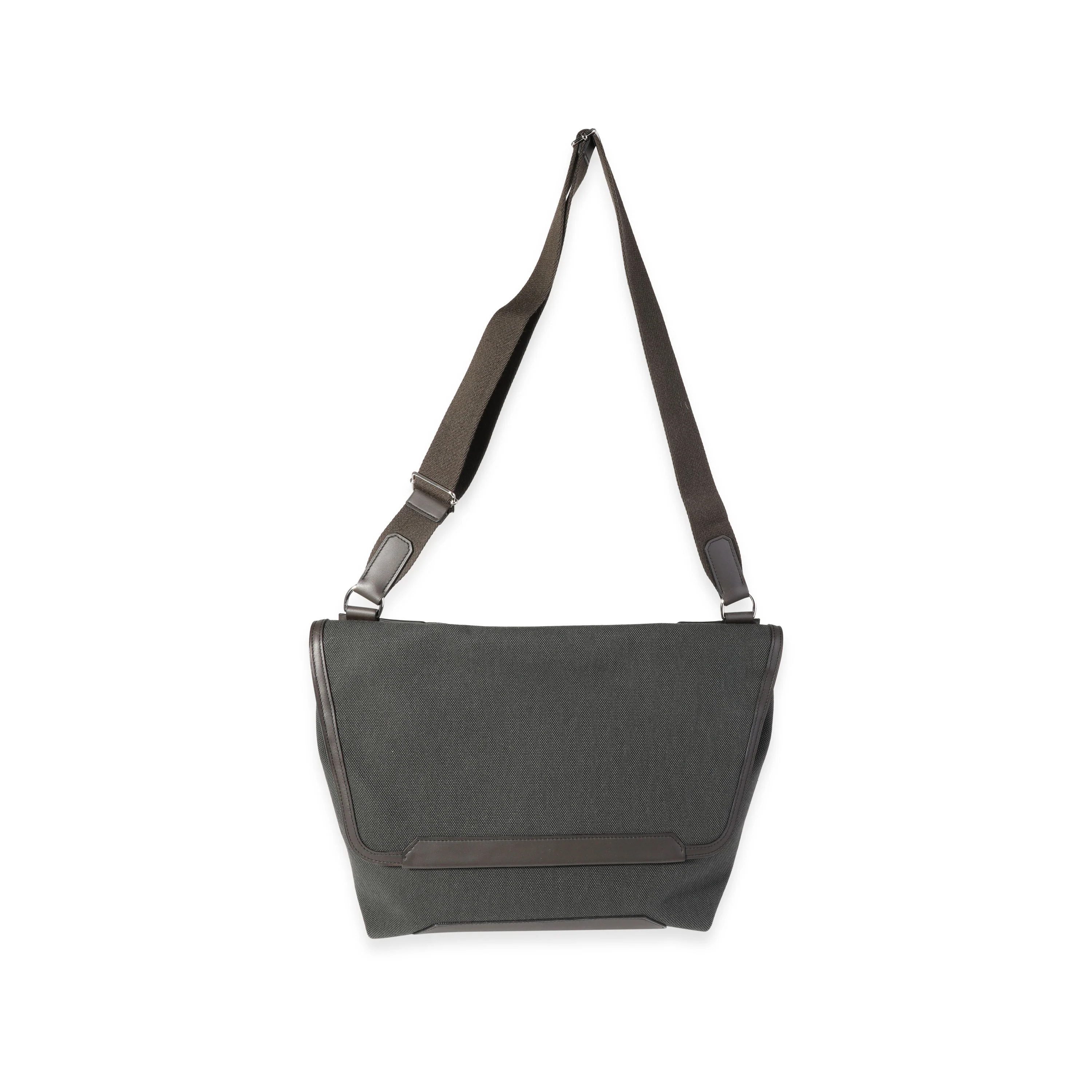 Hermès Vert Fonce Officier & Ébène Sombrero Leather Aller-Retour Messenger Bag - Image 4