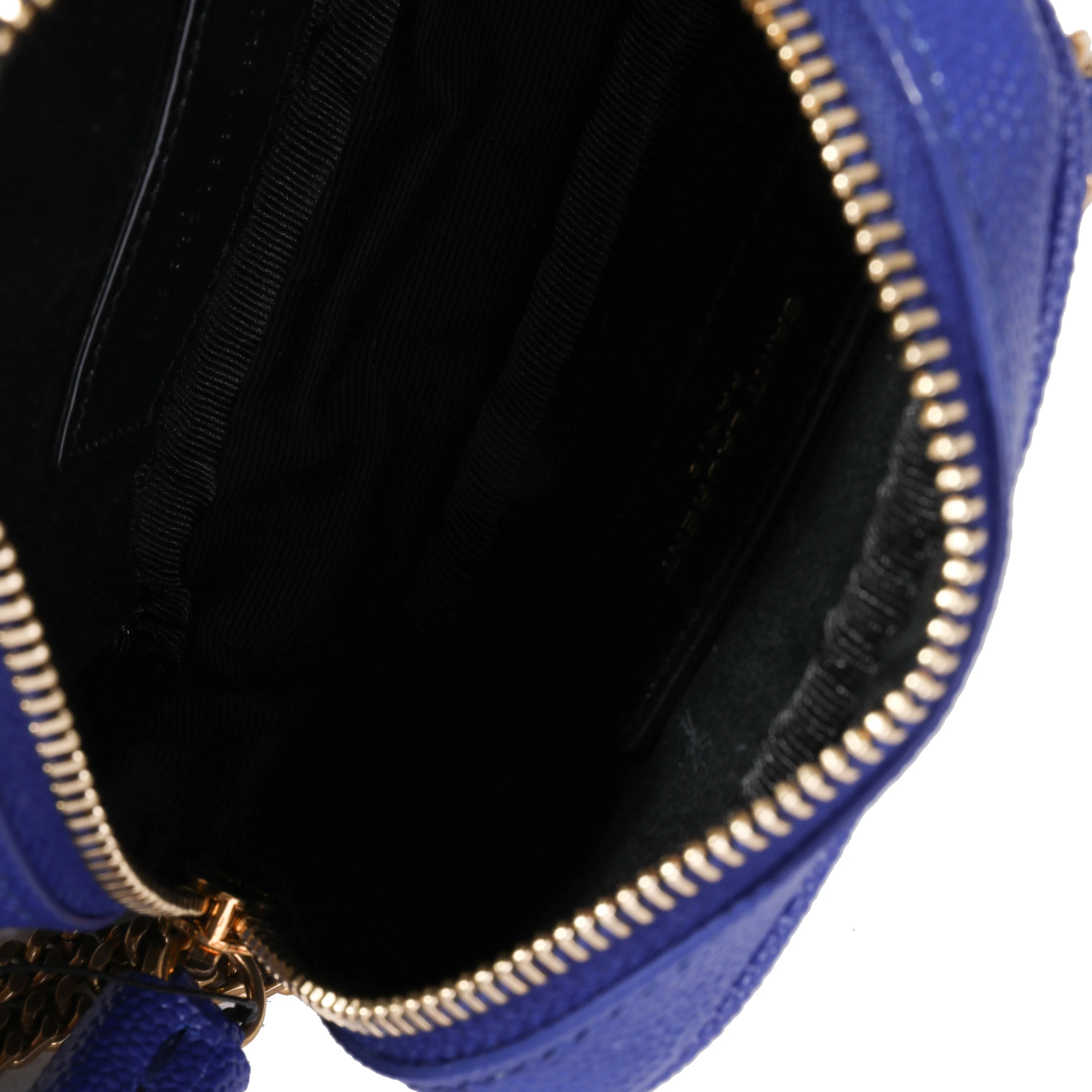Saint Laurent Bleu Saphir Grain De Poudre Matelassé Lou Baby Bag - Image 7