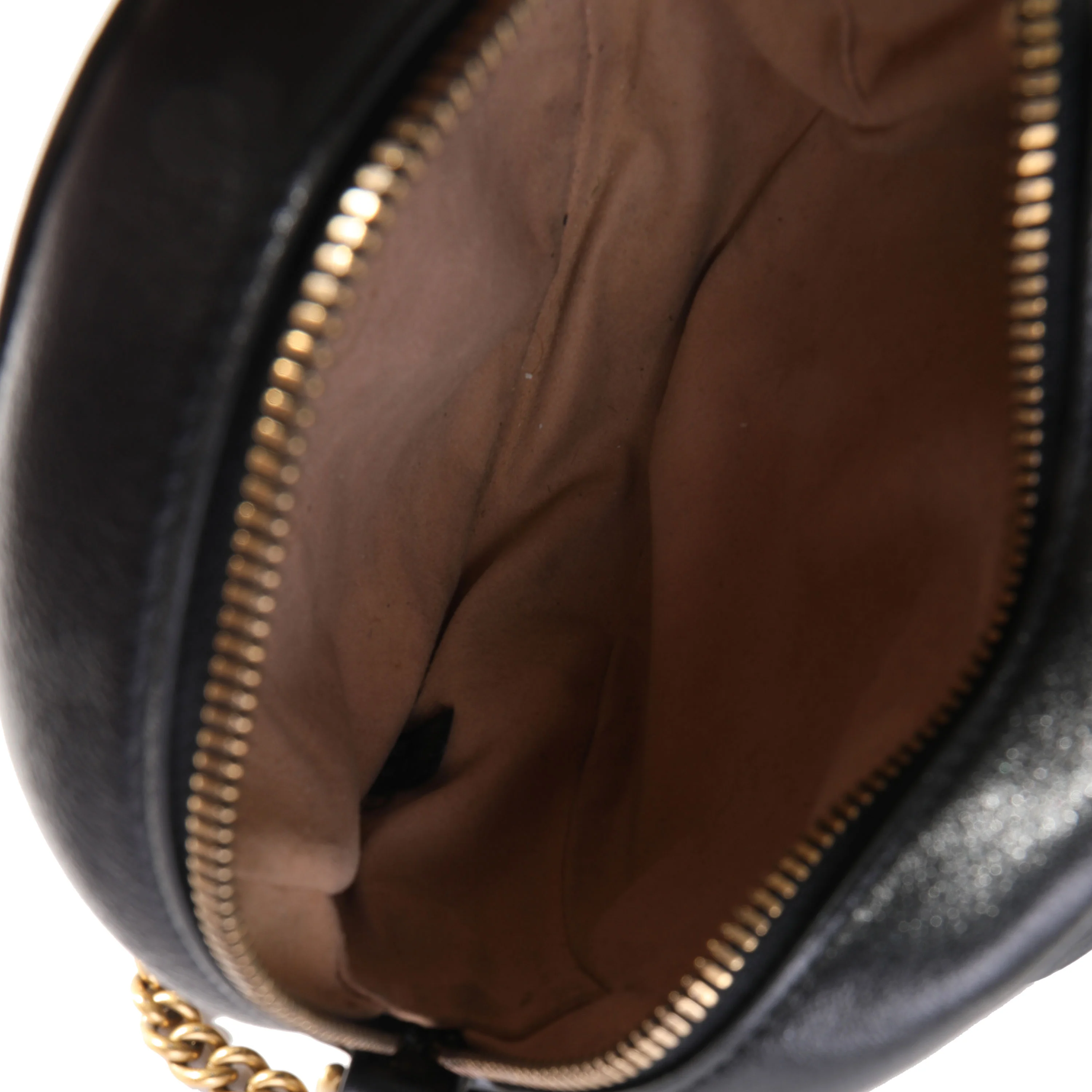Gucci Black Matelassé GG Marmont Mini Round Shoulder Bag - Image 8