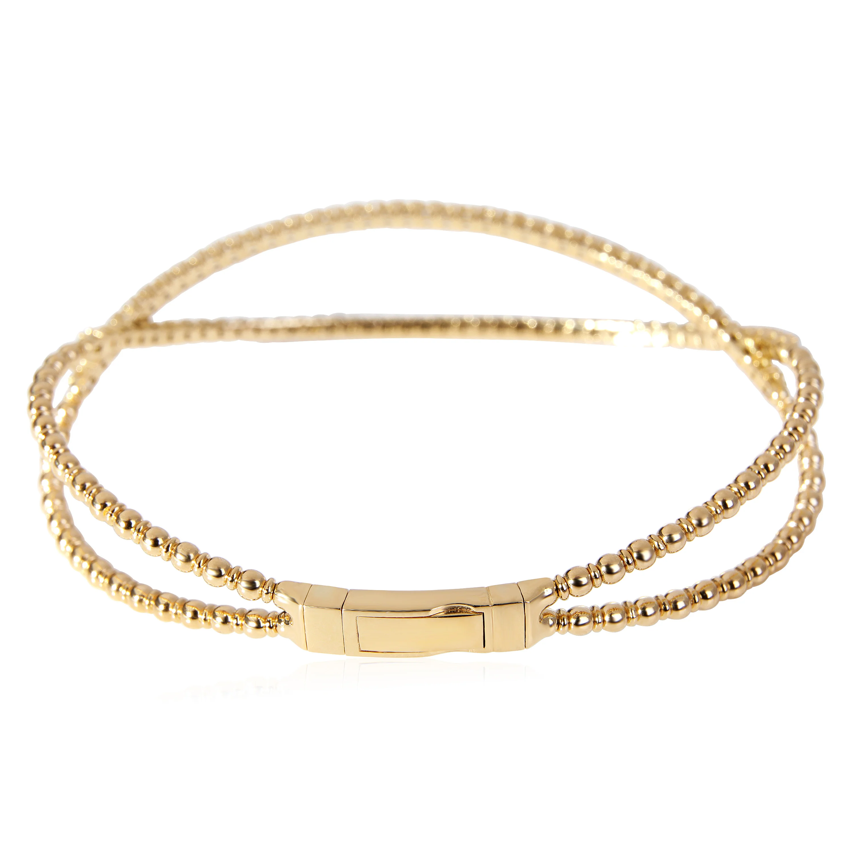 Flexible X Diamond Bangle in 18k Yellow Gold (1.10 CTW) - Image 3