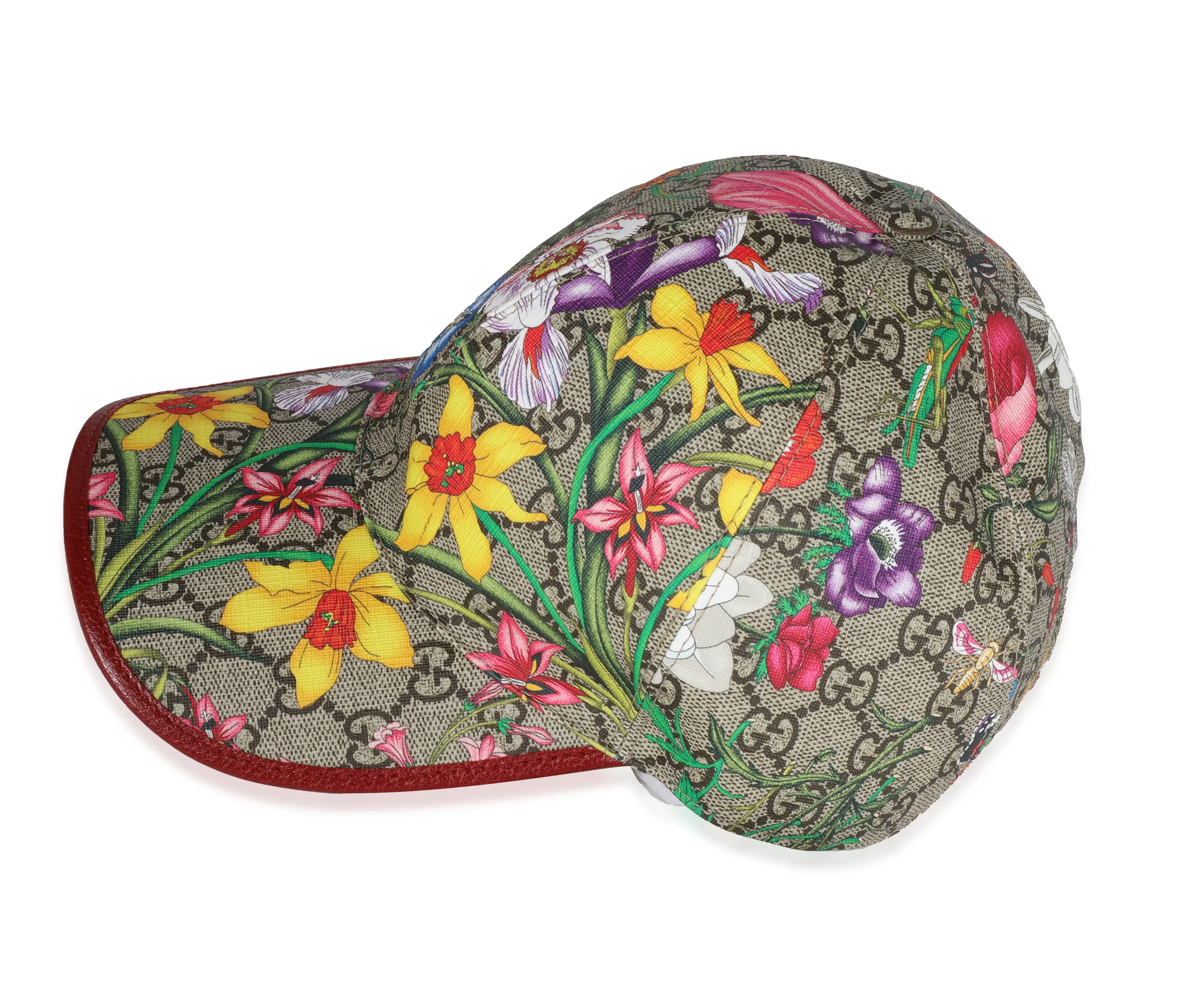 Gucci GG Supreme Flora Baseball Hat - Image 2