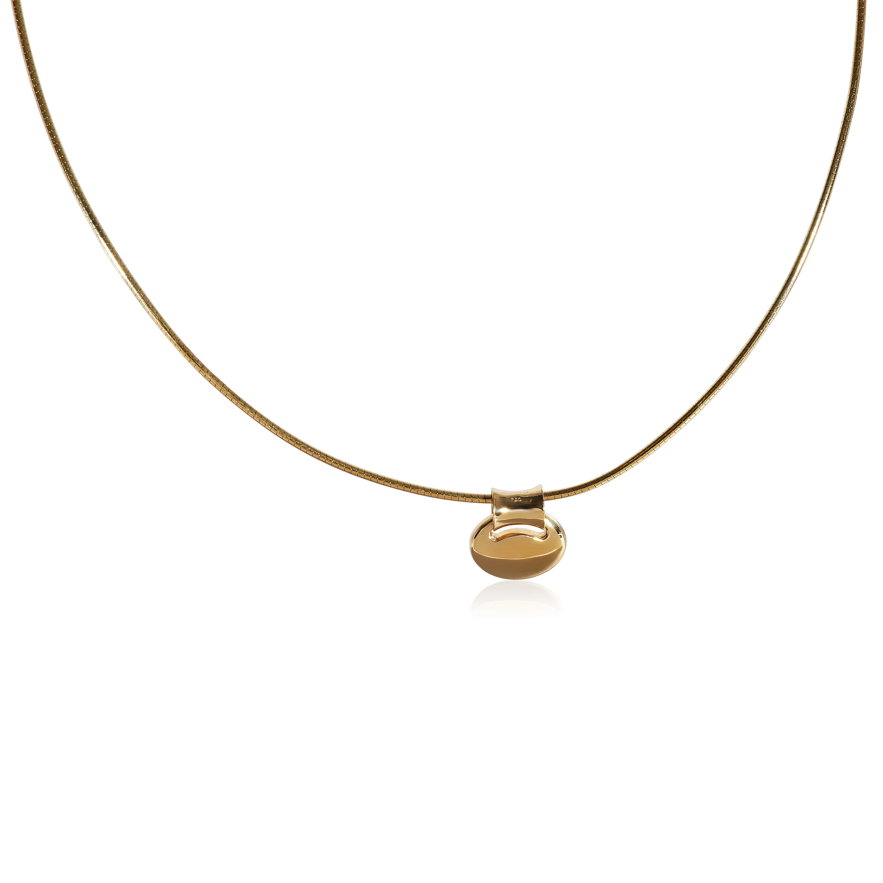 Tiffany & Co. Concave Disc Pendant in 18k Yellow Gold