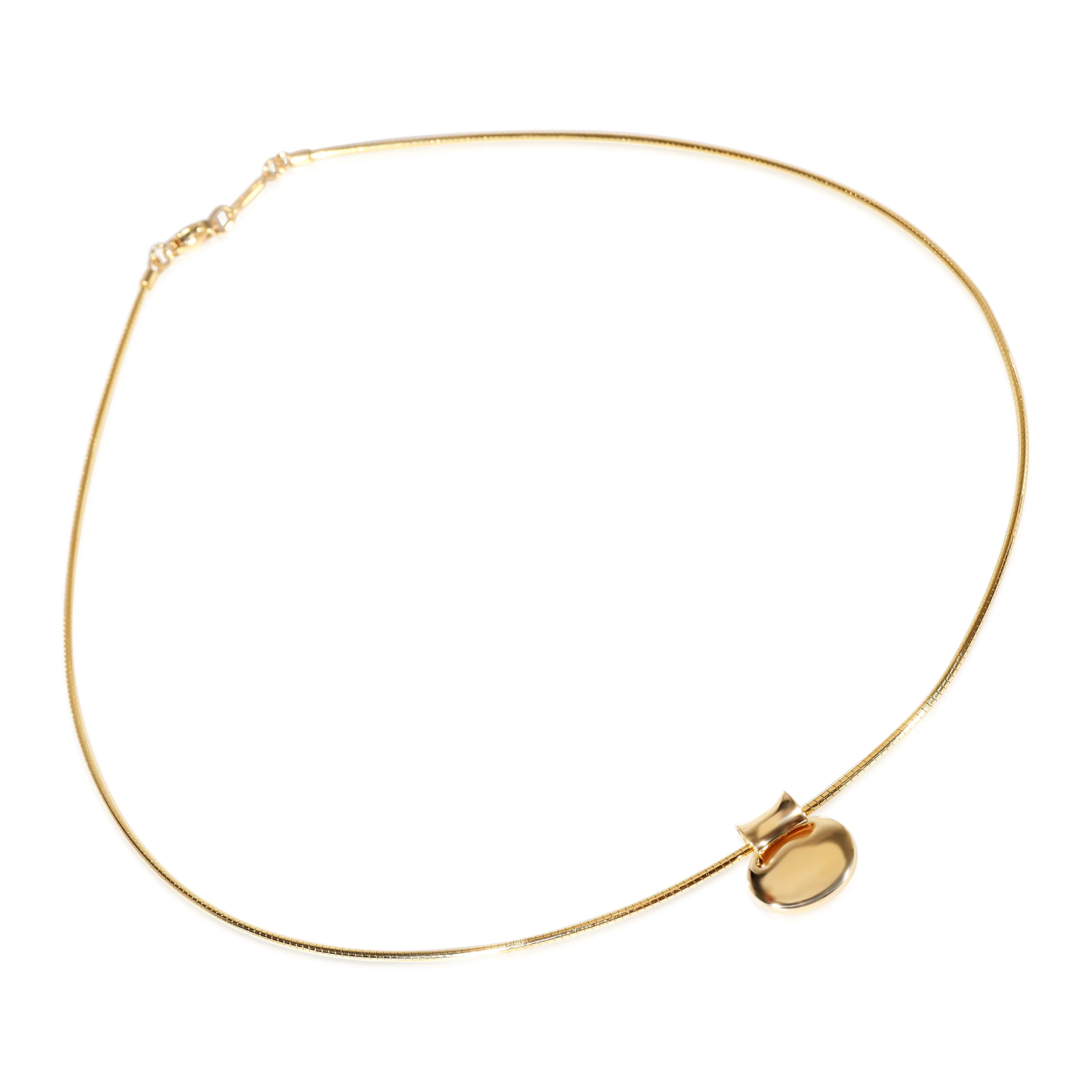 Tiffany & Co. Concave Disc Pendant in 18k Yellow Gold - Image 2