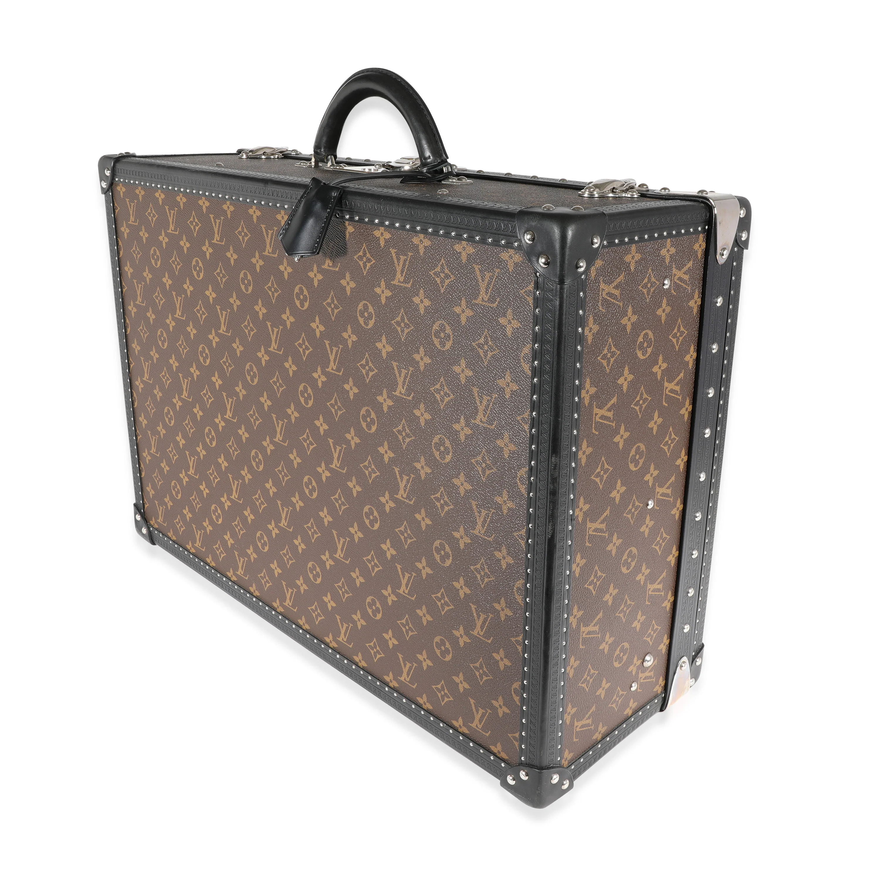 Monogram Macassar & Black Leather Alzer Trunk 60 - Image 2
