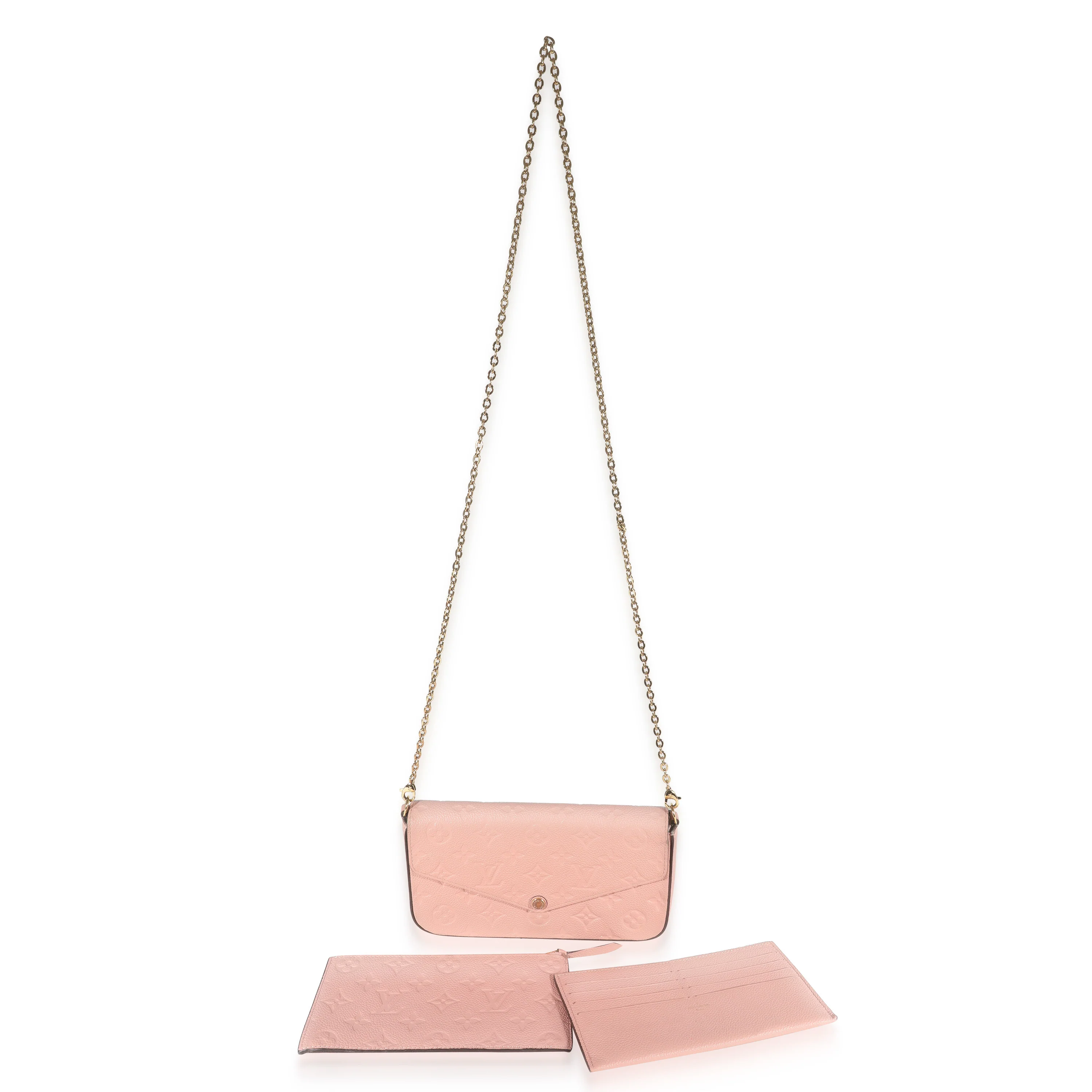Louis Vuitton Rose Poudre Monogram Empreinte Félicie Pochette - Image 4