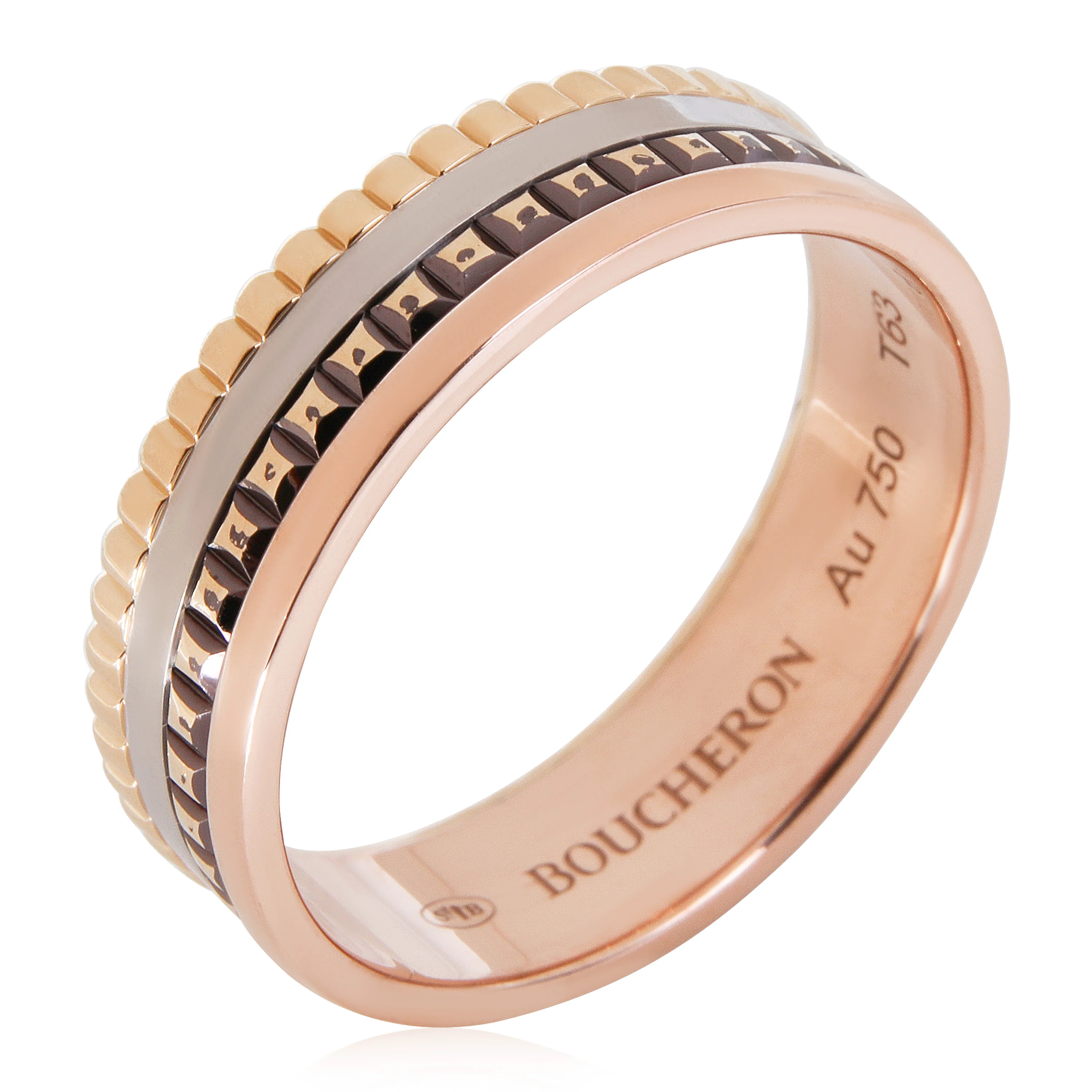 Boucheron Quatre Classique Small Ring in 18k 3 Tone Gold - Image 2