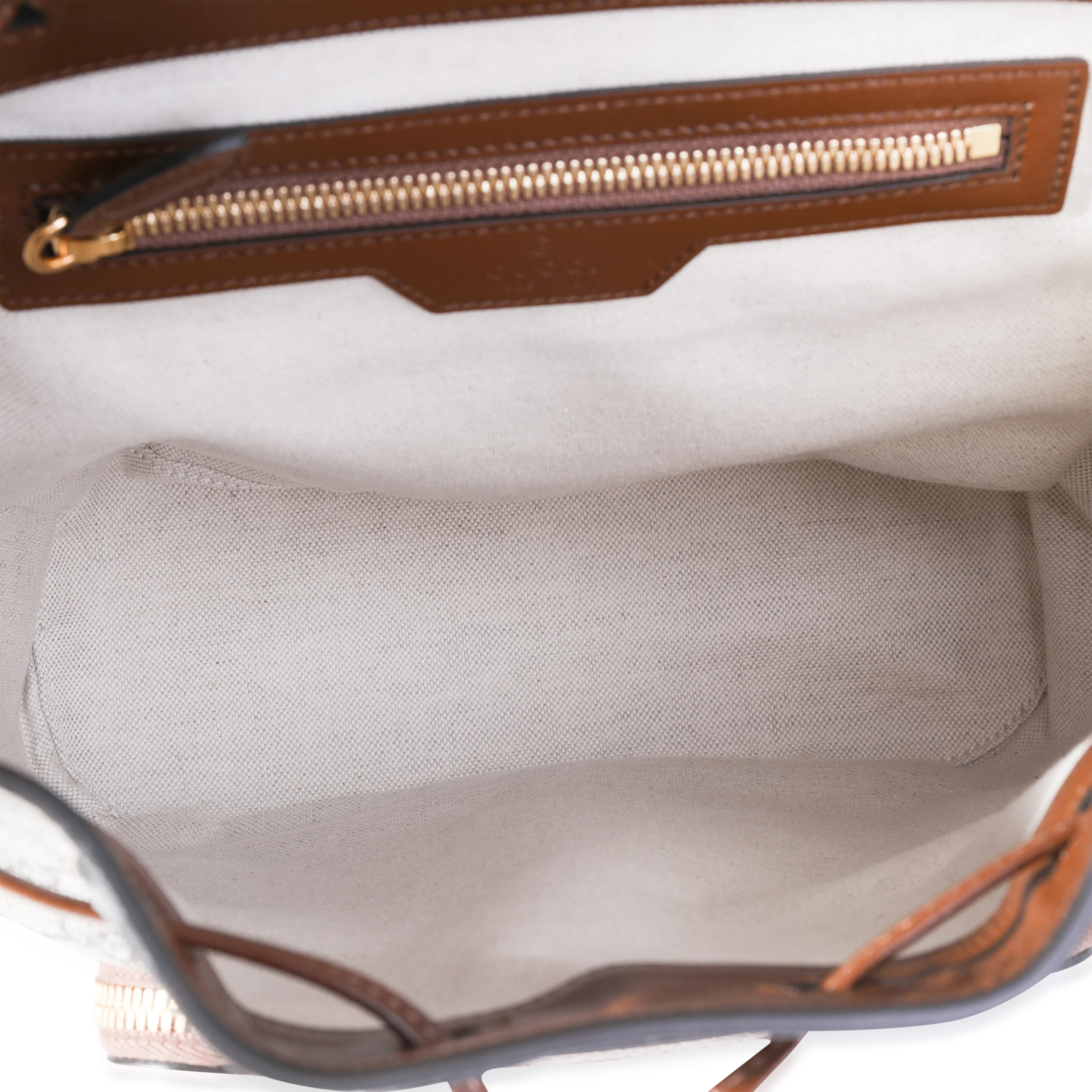 Gucci Brown GG Supreme Interlocking G Backpack - Image 4