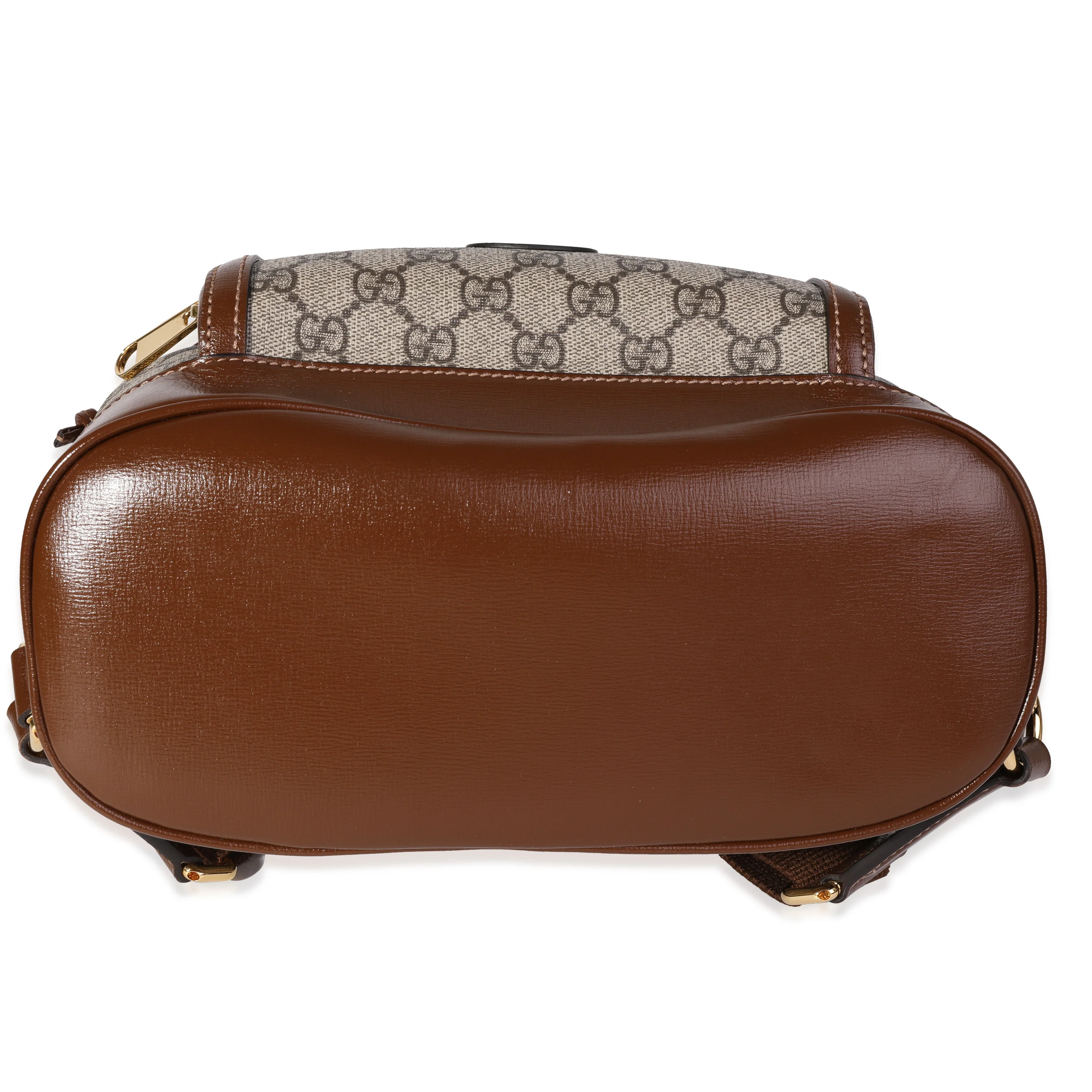 Gucci Brown GG Supreme Interlocking G Backpack - Image 5