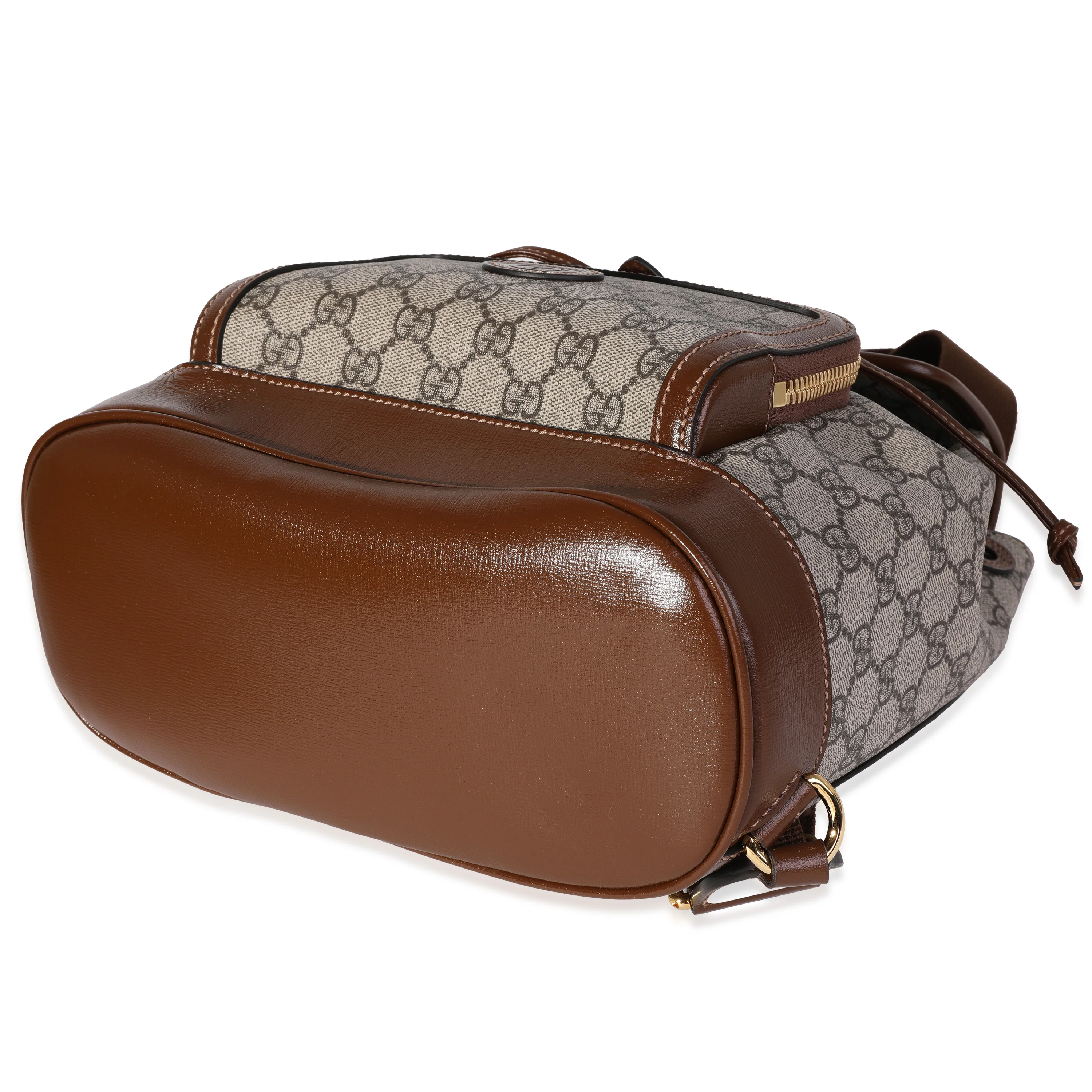 Gucci Brown GG Supreme Interlocking G Backpack - Image 7