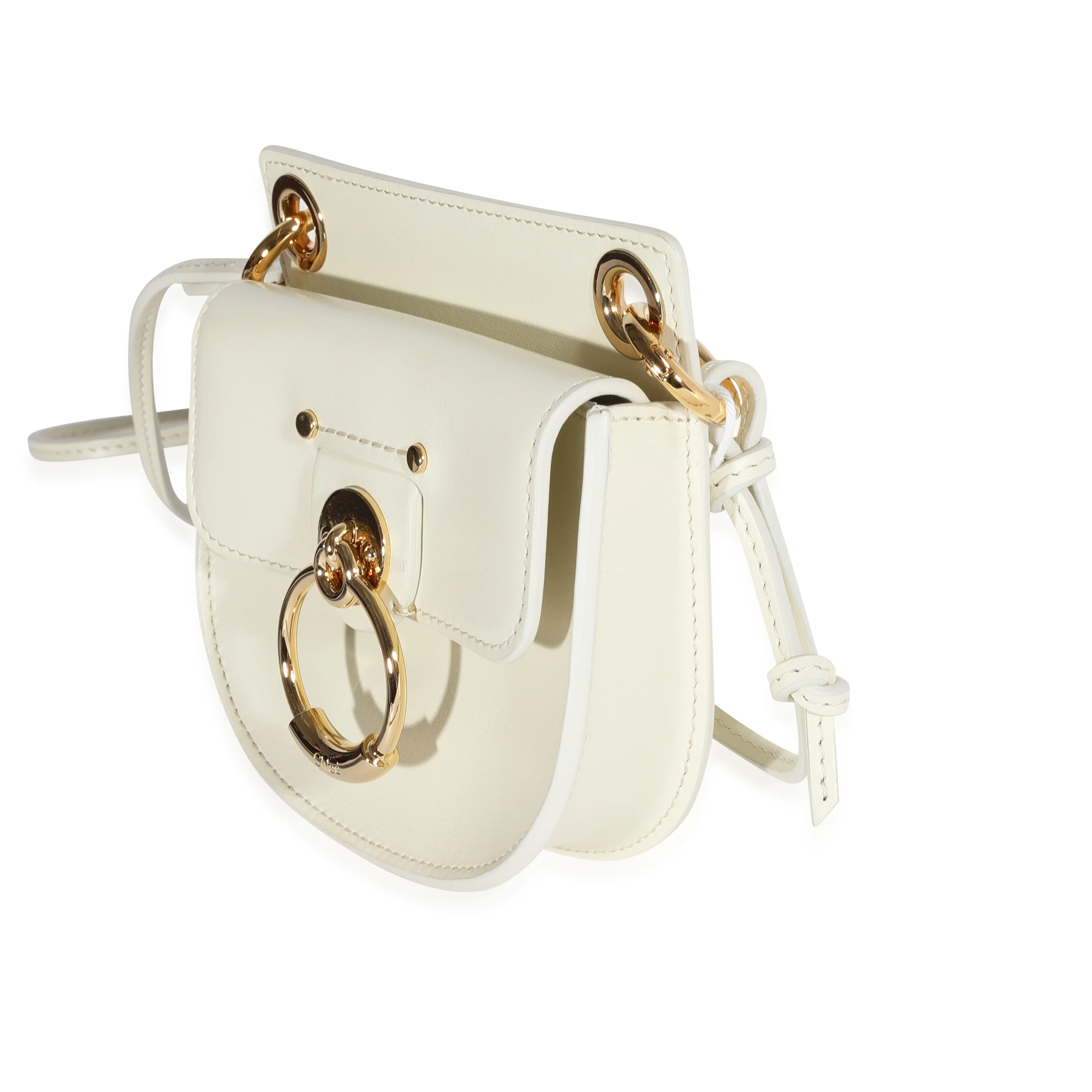 Chloe Natural White Leather The Mini Flat Pouch - Image 2