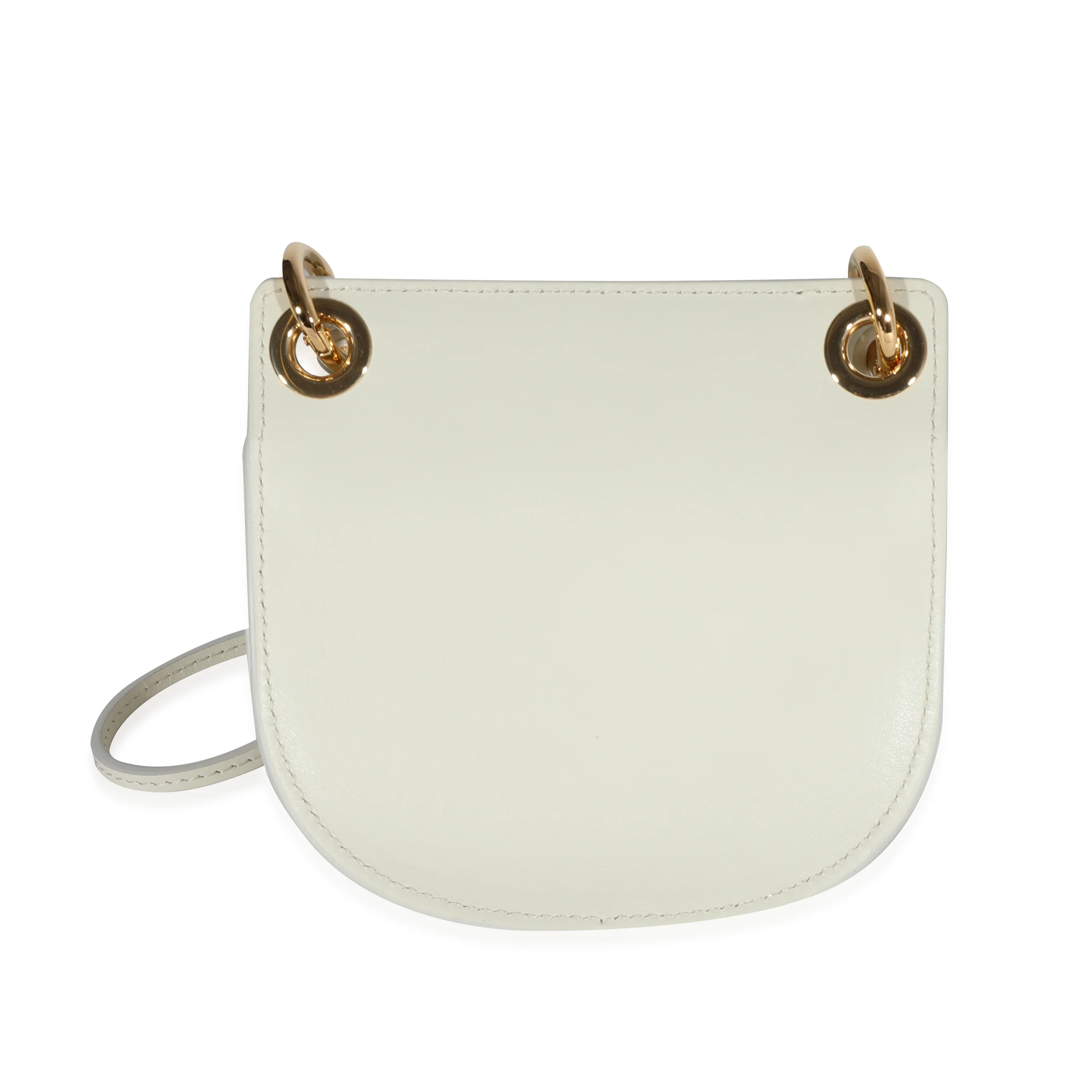 Chloe Natural White Leather The Mini Flat Pouch - Image 3