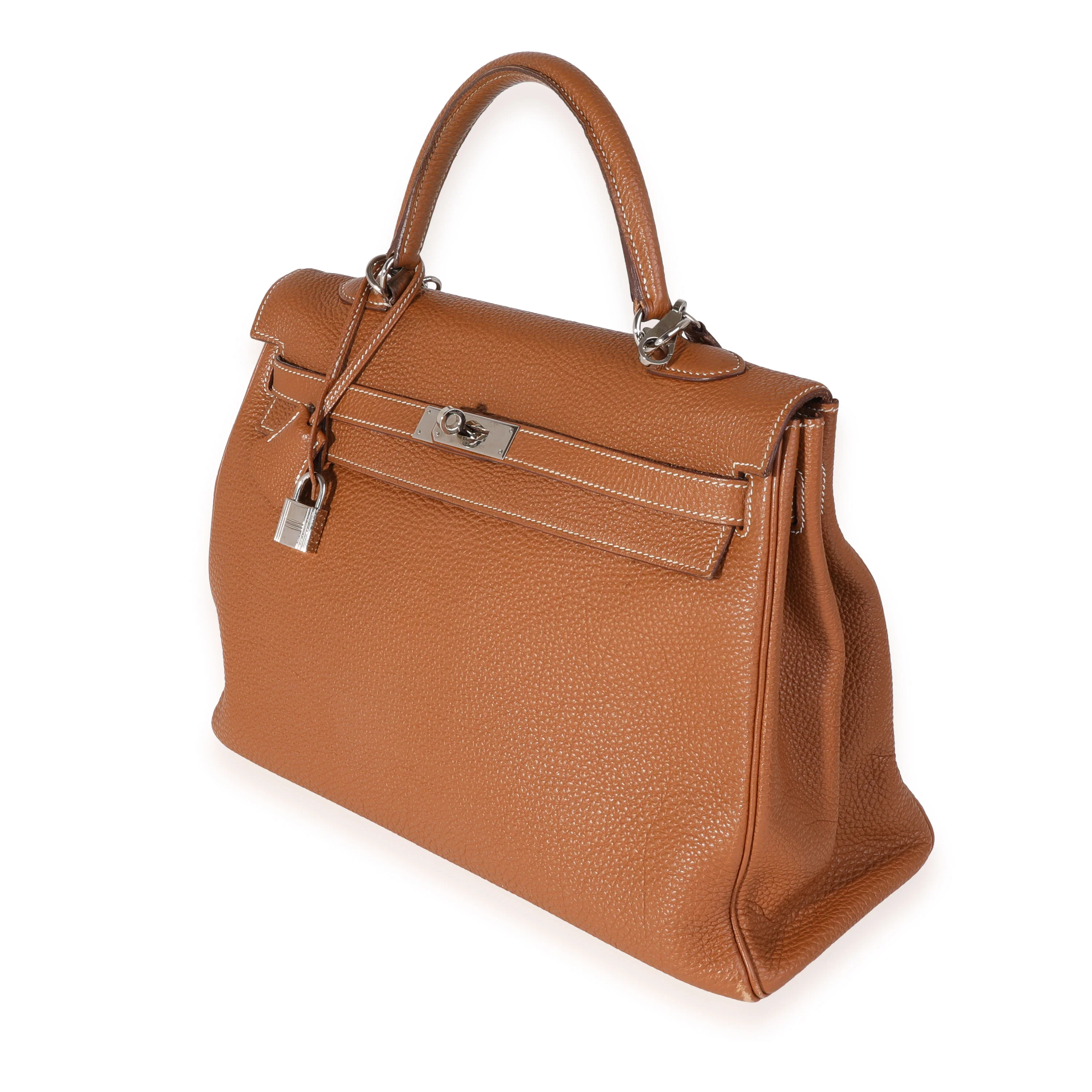 Hermès Gold Togo Retourne Kelly 35 PHW - Image 2