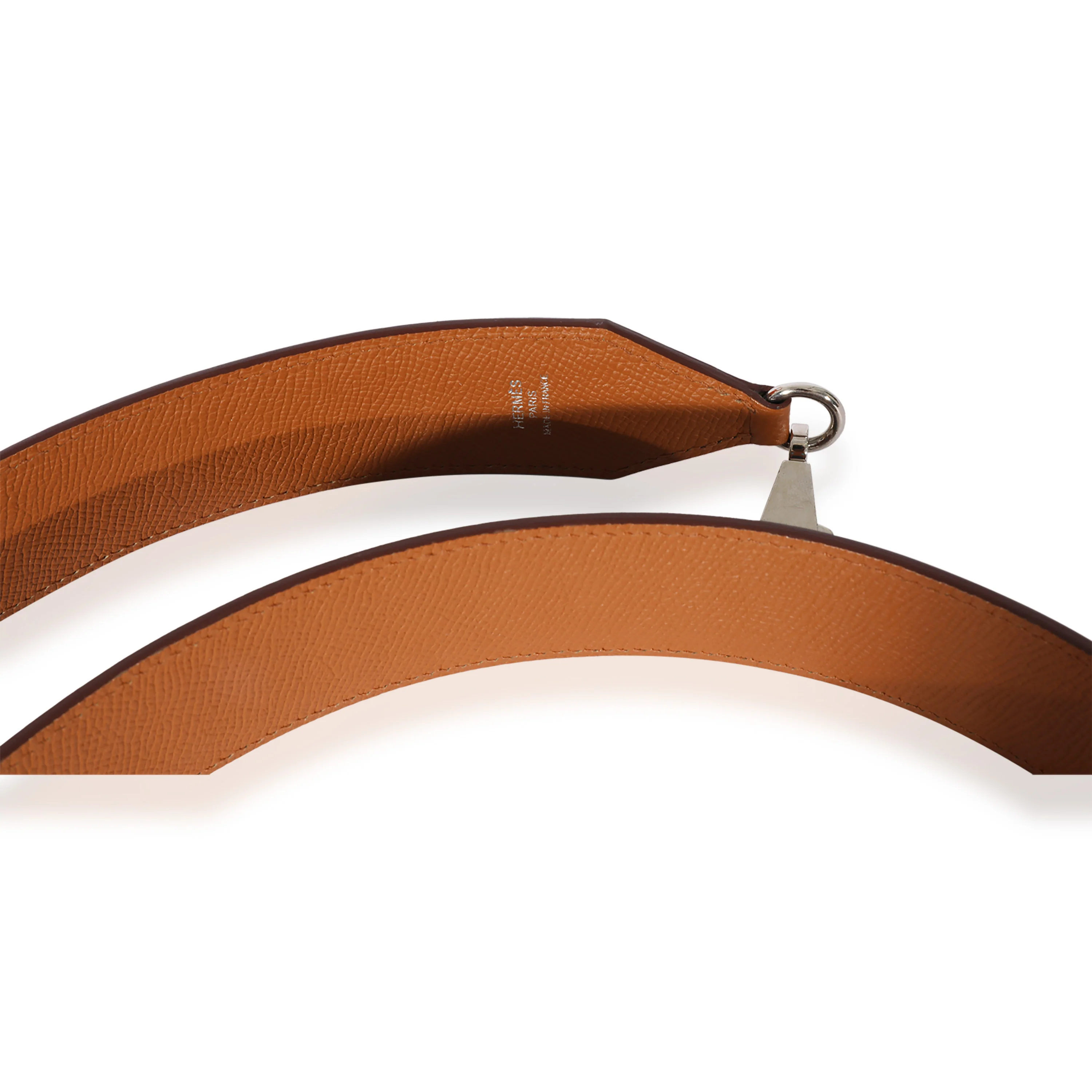Hermès Bleu Du Nord, Bleu Encre, & Gold Epsom Tressage Bandoulière Strap - Image 2