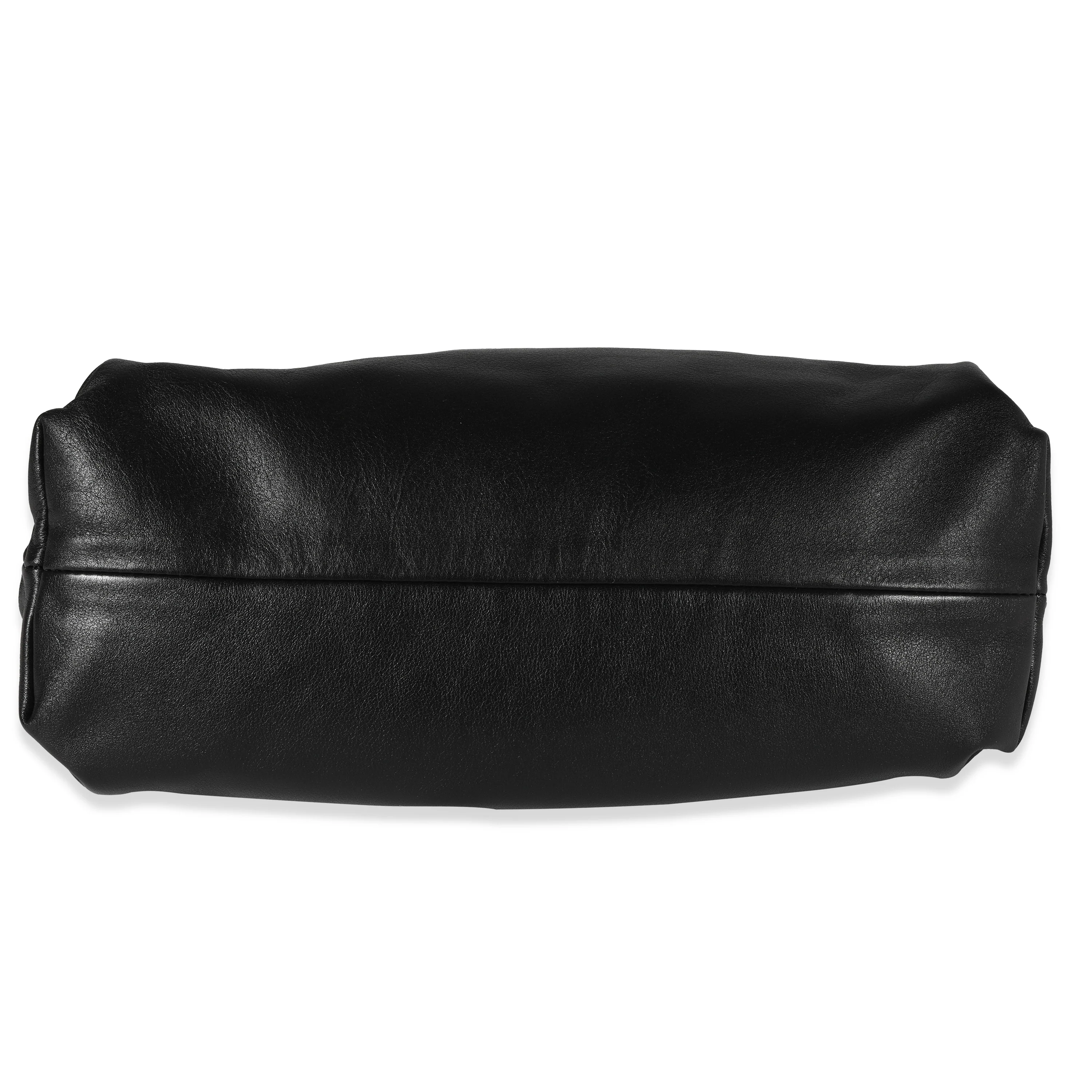 Black Calfskin Chain Pouch - Image 5