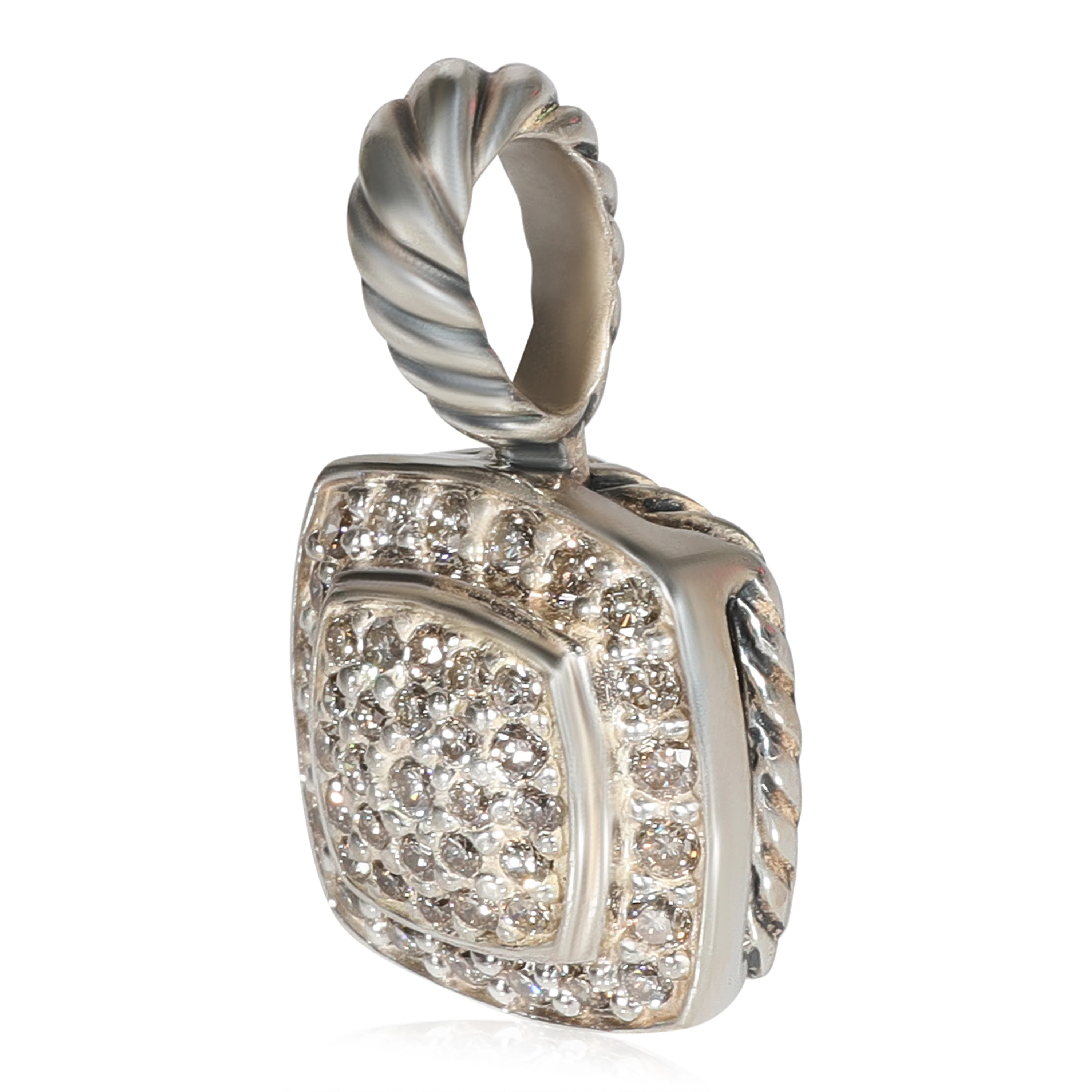 David Yurman Albion Diamond Pendant in 925 Sterling Silver 0.28 CTW - Image 2
