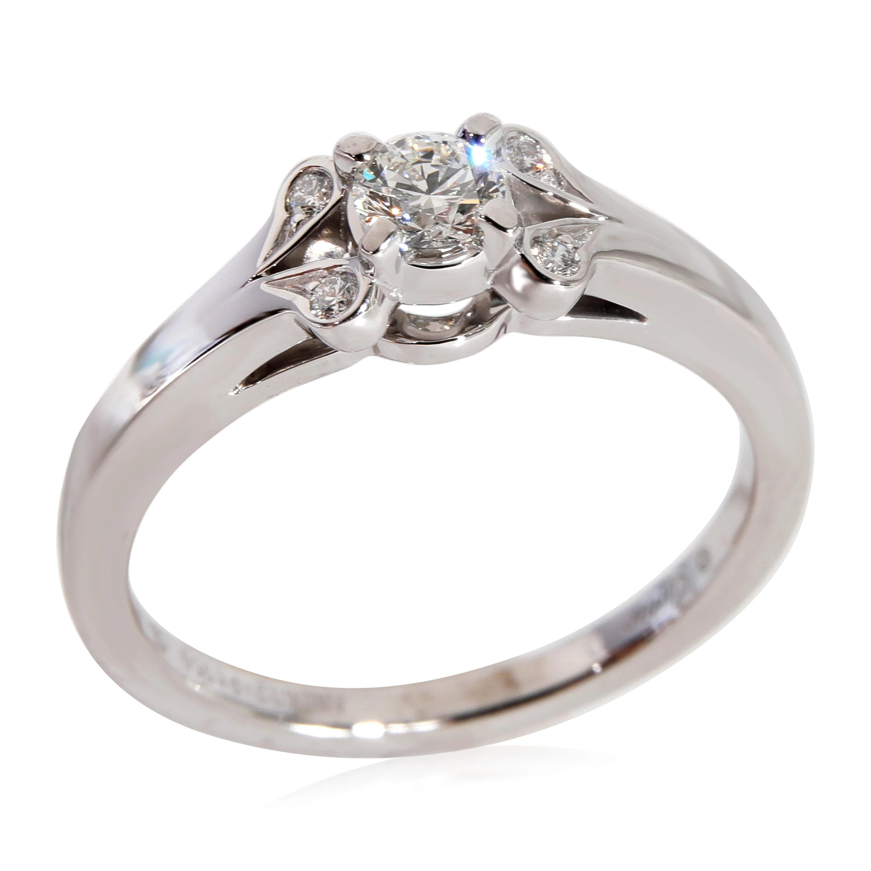 Cartier Ballerine Diamond Engagement Ring in Platinum F VS2 0.22 CTW - Image 4