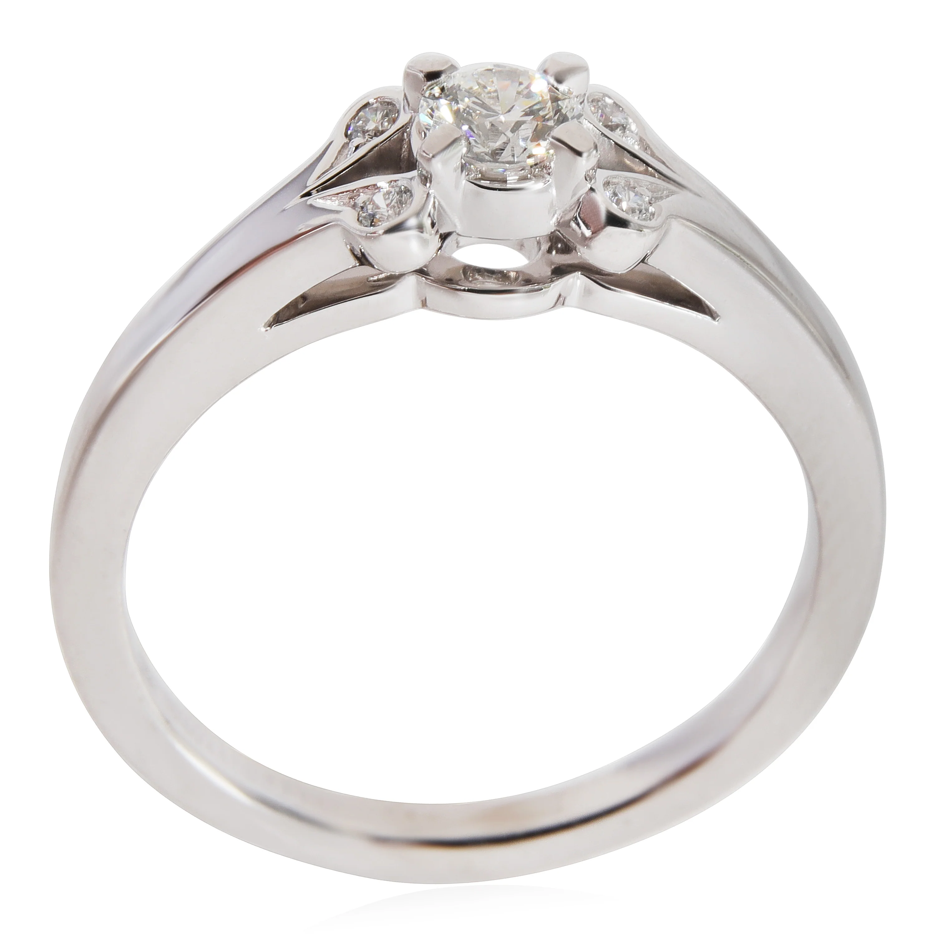 Cartier Ballerine Diamond Engagement Ring in Platinum F VS2 0.22 CTW - Image 5