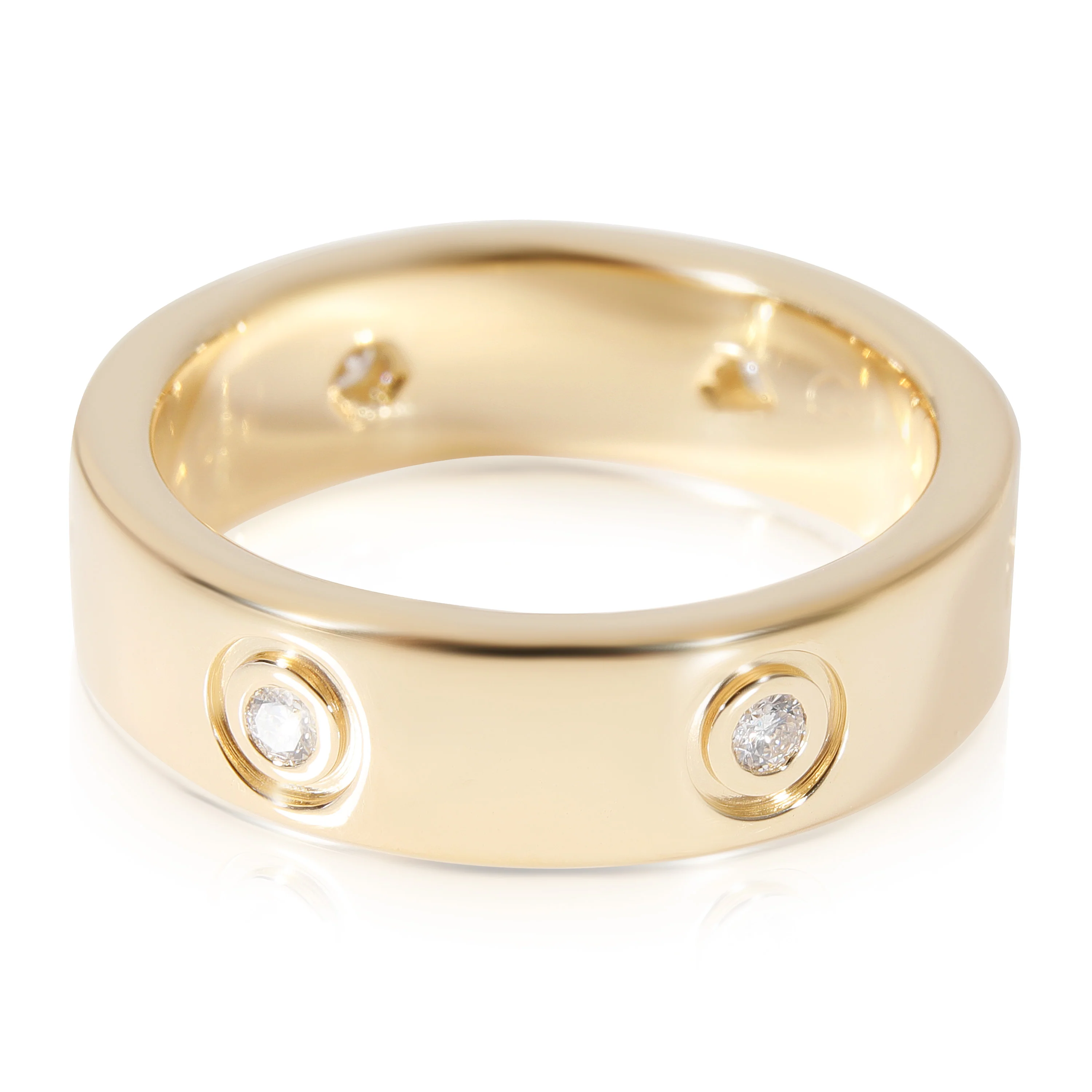 Cartier Love Diamond Ring in 18k Yellow Gold 0.46 CTW - Image 2