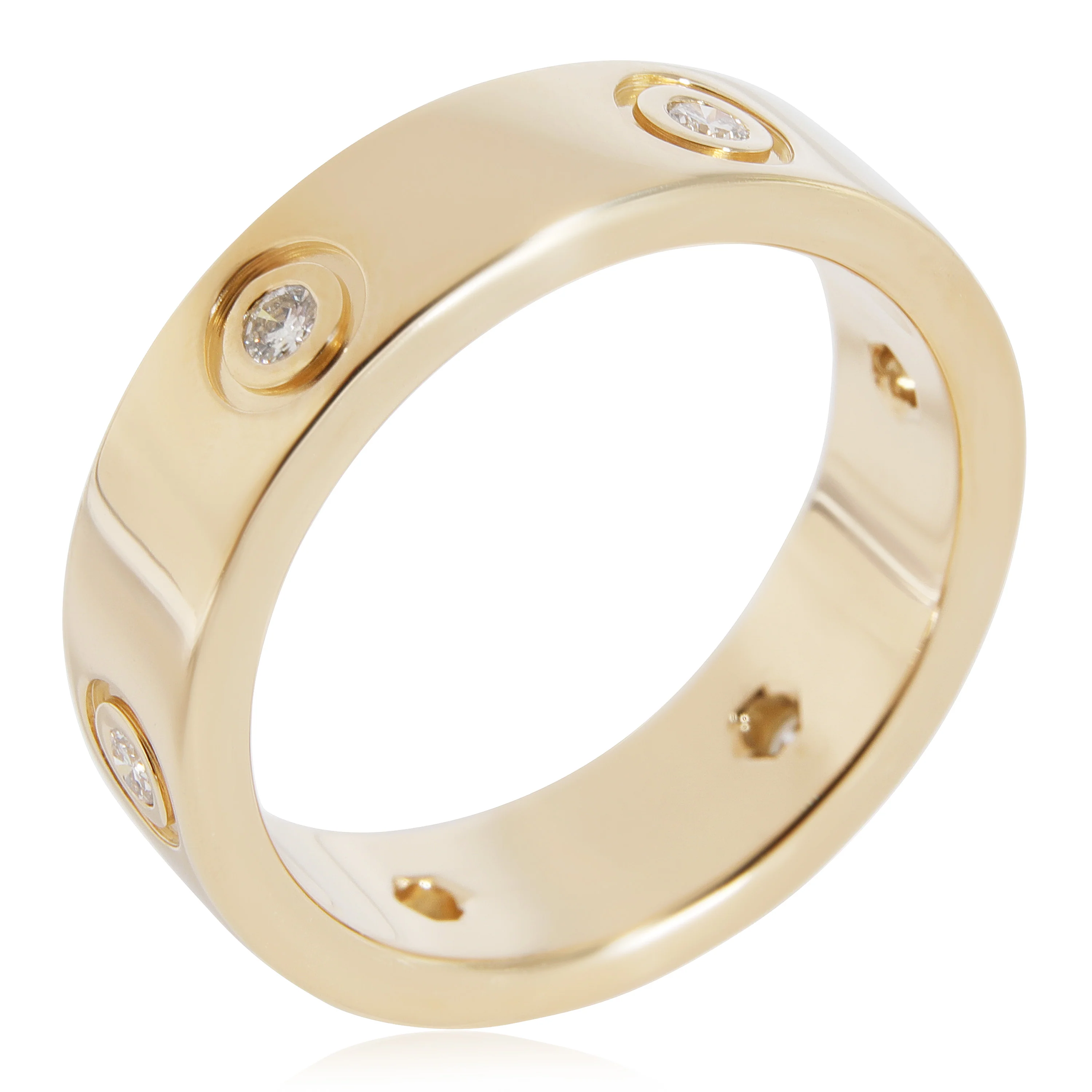 Cartier Love Diamond Ring in 18k Yellow Gold 0.46 CTW - Image 3