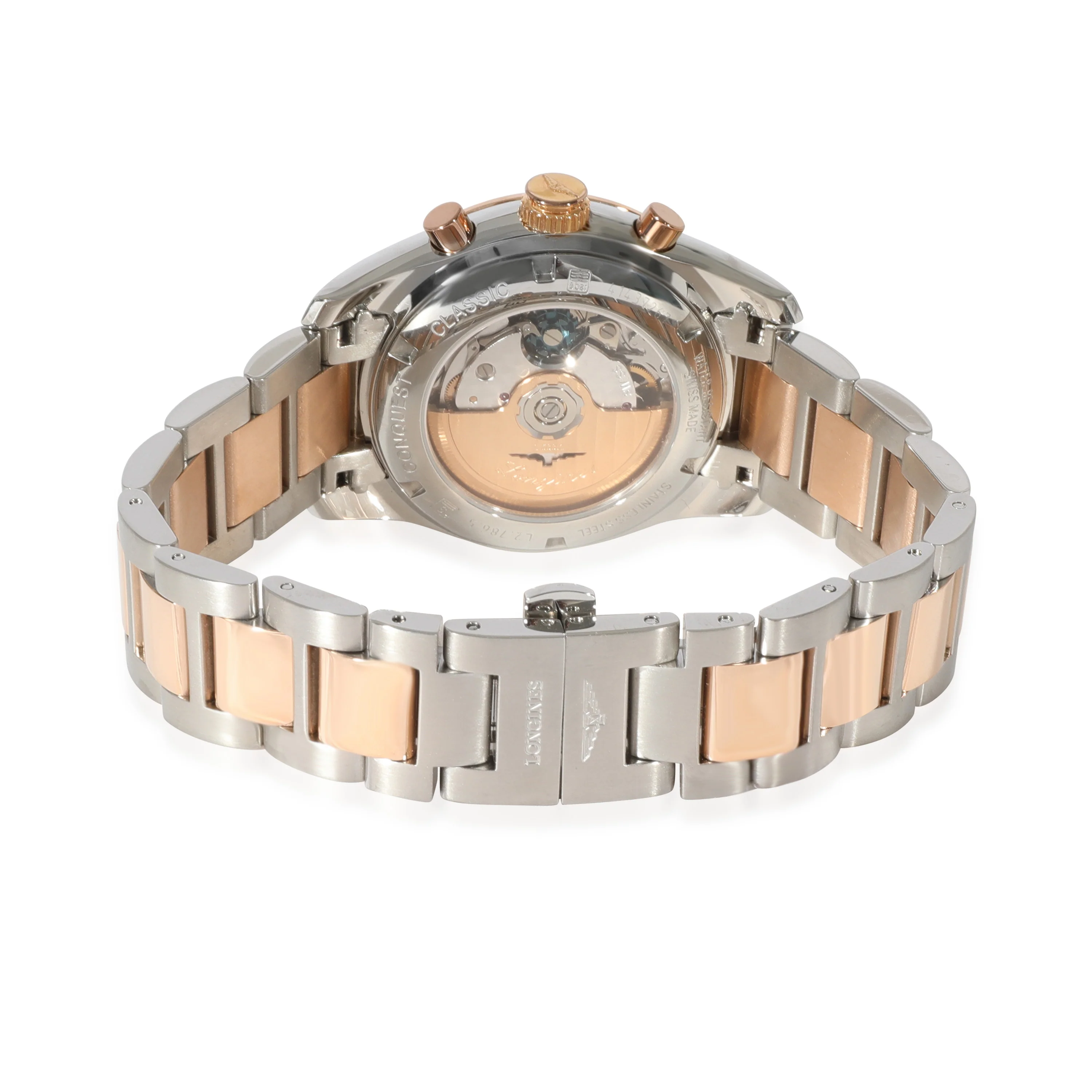 Longines Conquest Classic Chrono L2.786.5.56.7 Mens Watch in 18kt Rose Gold/Sta - Image 4