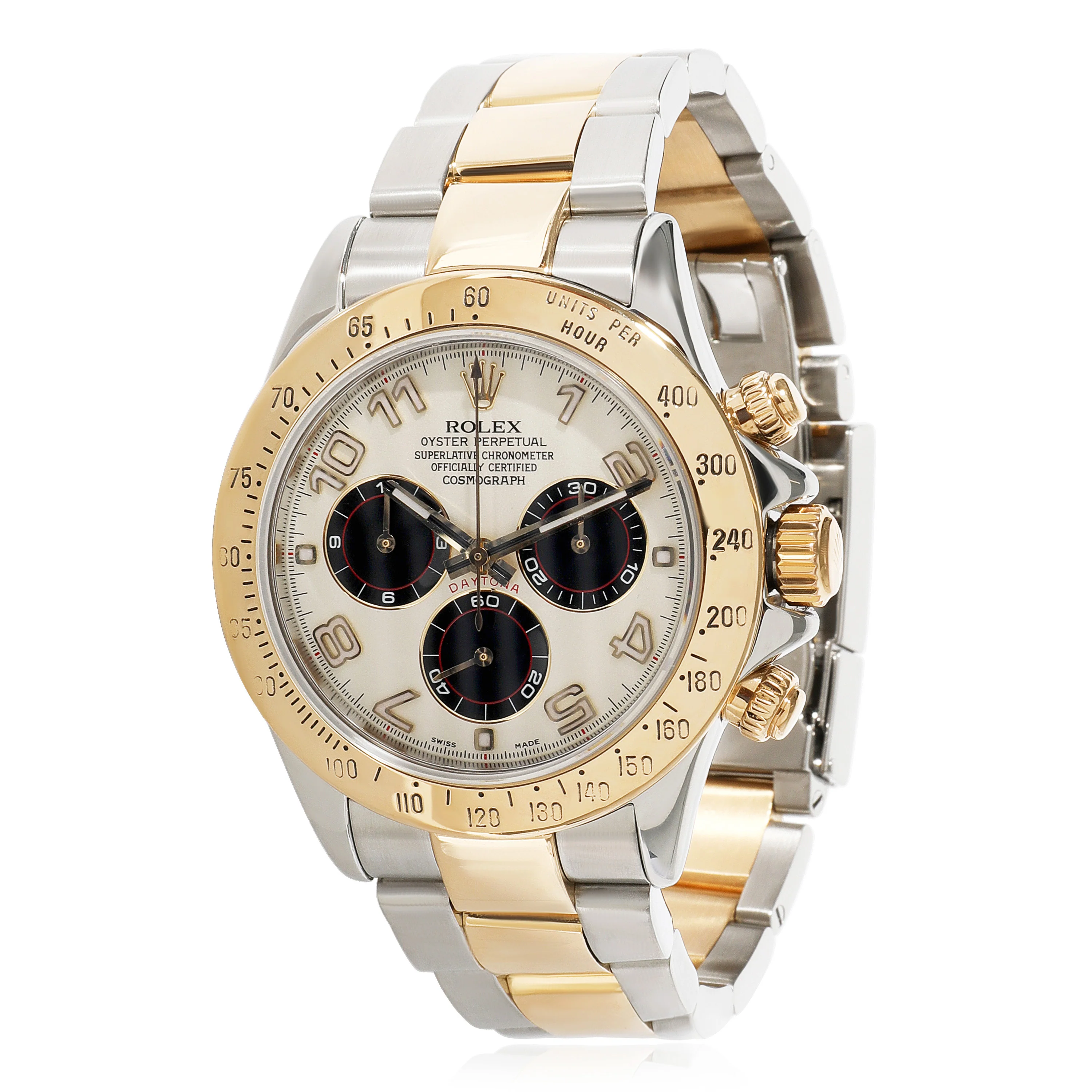 Daytona 116523 Mens Watch in Stainless Steel/Yellow Gold