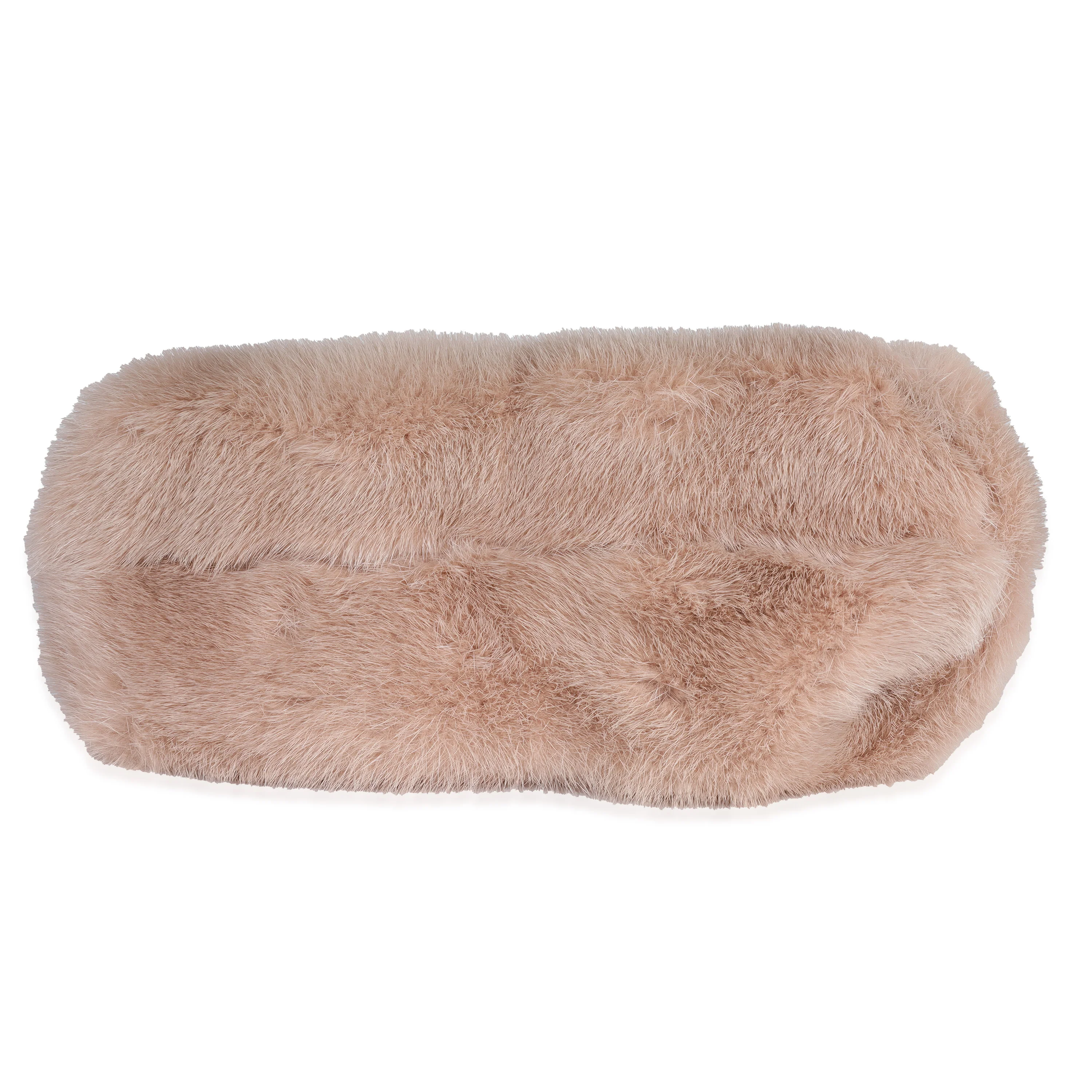 Blush Mink & Leather Small First Bag - Image 5