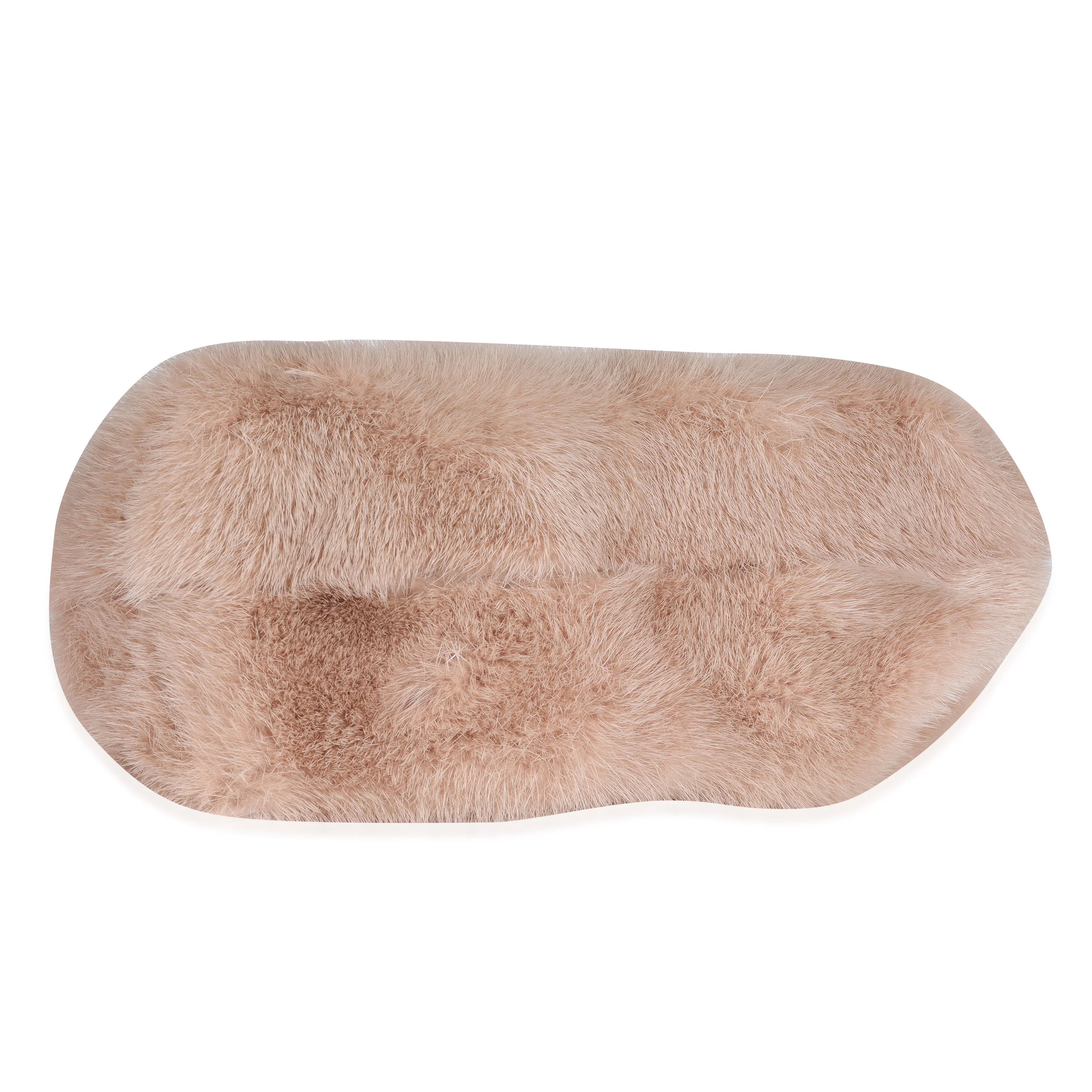 Blush Mink & Leather Small First Bag - Image 6