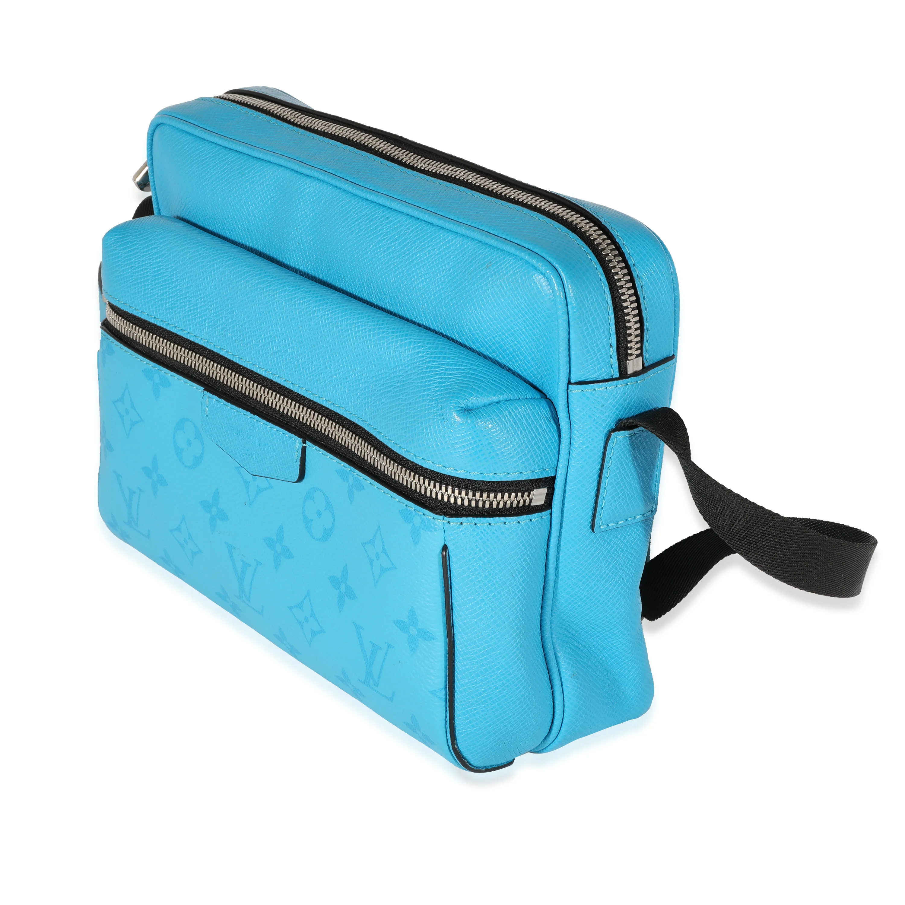 Louis Vuitton Light Blue Taiga & Monogram Canvas Outdoor Messenger - Image 2