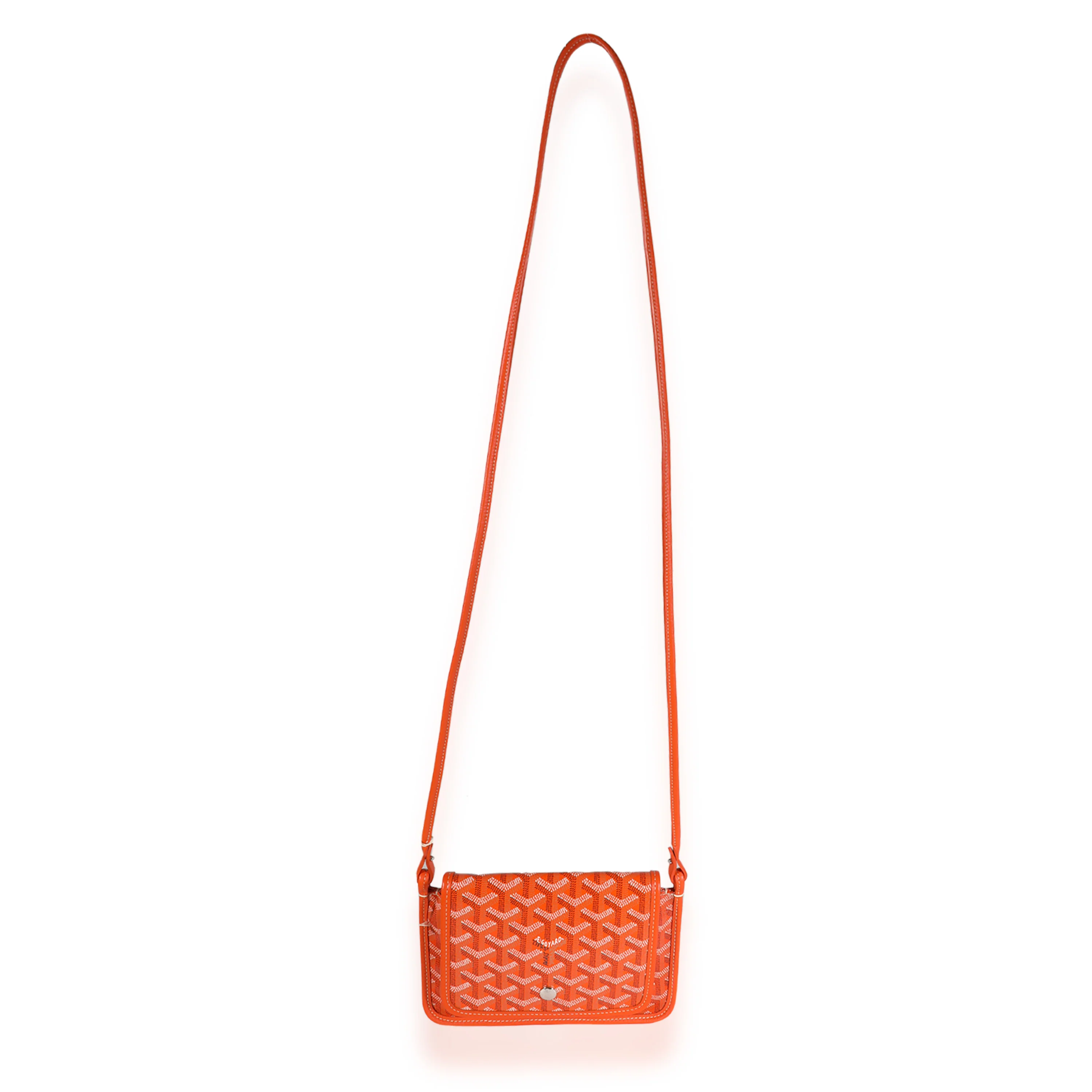 Goyard Orange Goyardine Canvas Plumet Crossbody - Image 4