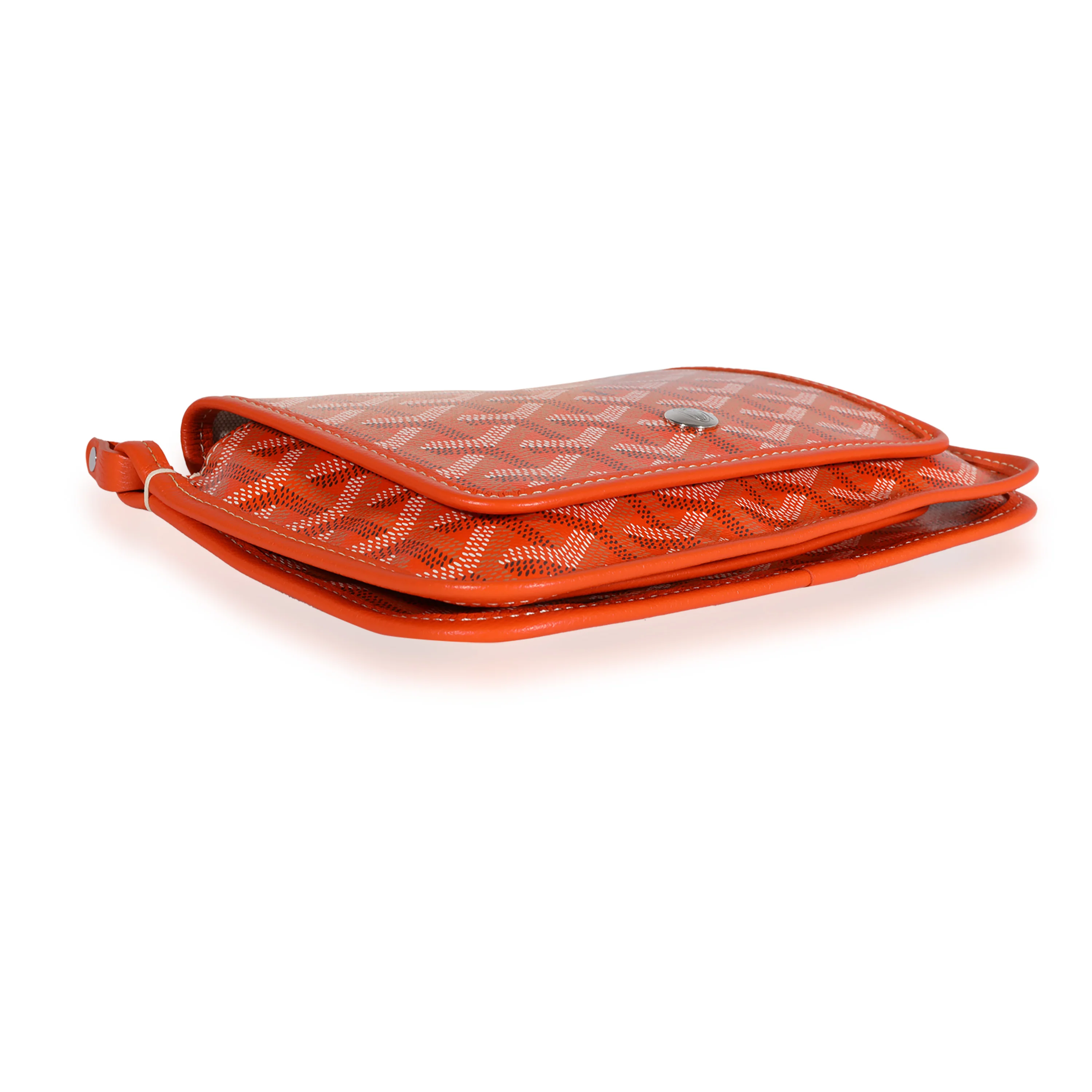 Goyard Orange Goyardine Canvas Plumet Crossbody - Image 6
