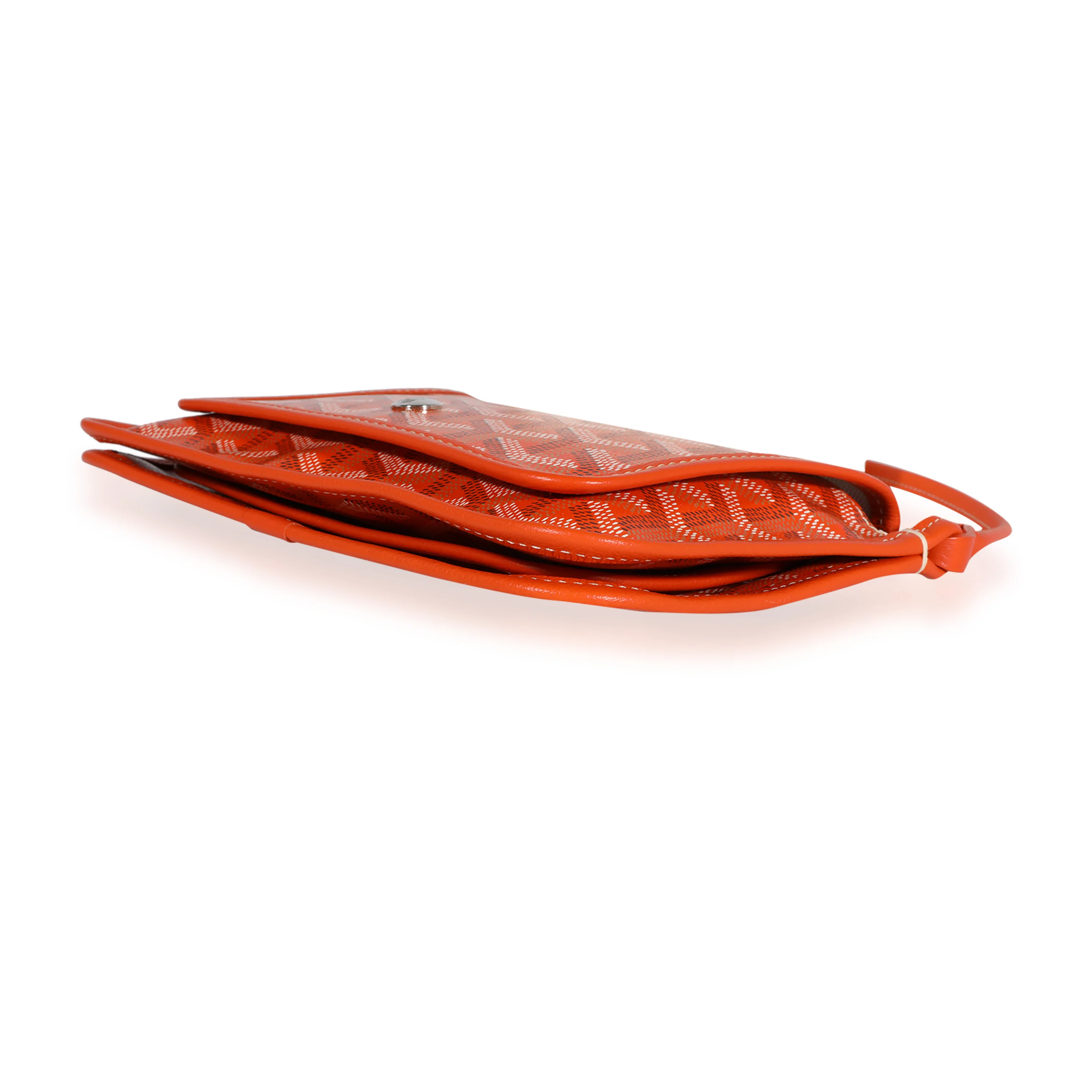 Goyard Orange Goyardine Canvas Plumet Crossbody - Image 7