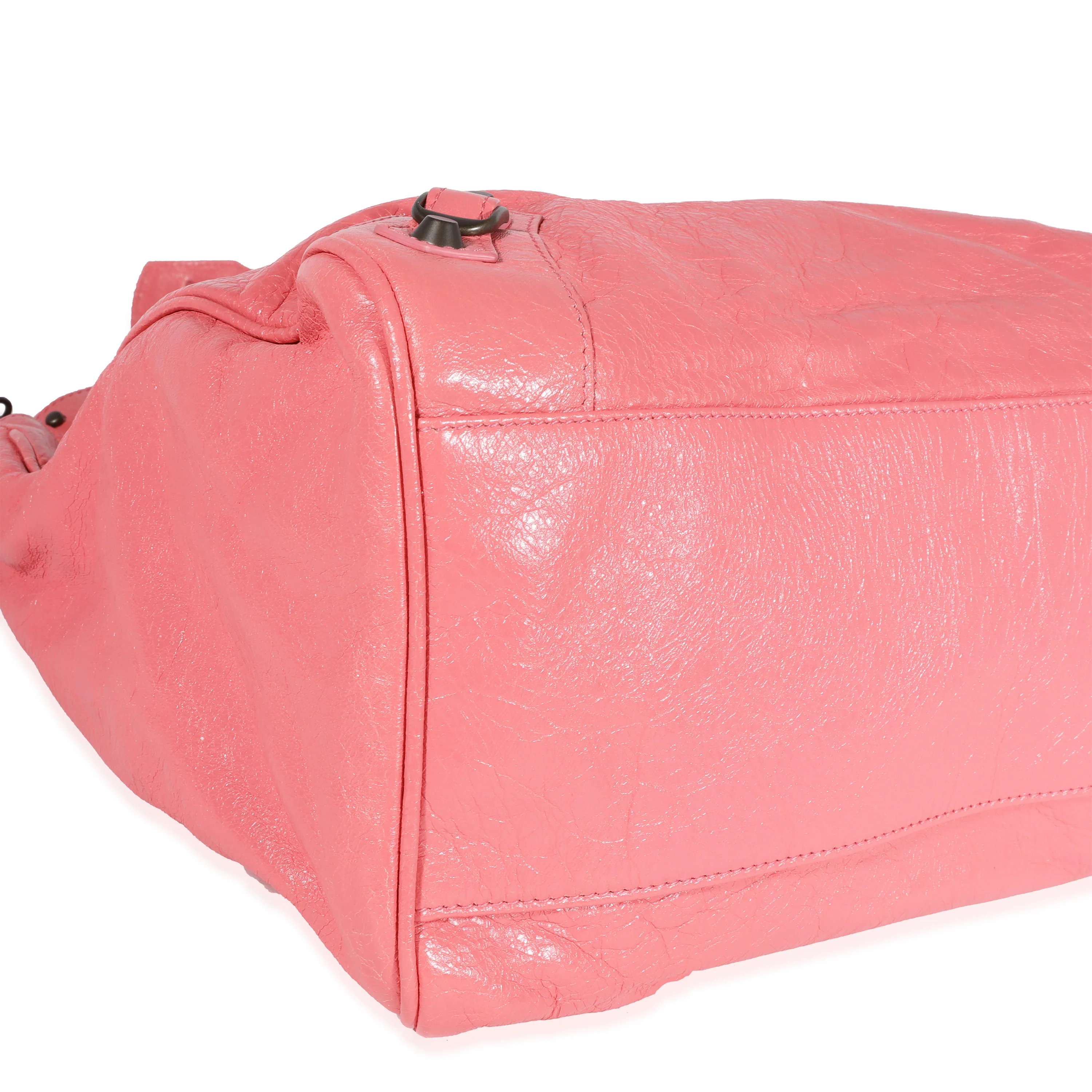 Balenciaga Rose Jaipur Arena Leather Classic Velo Bag - Image 5