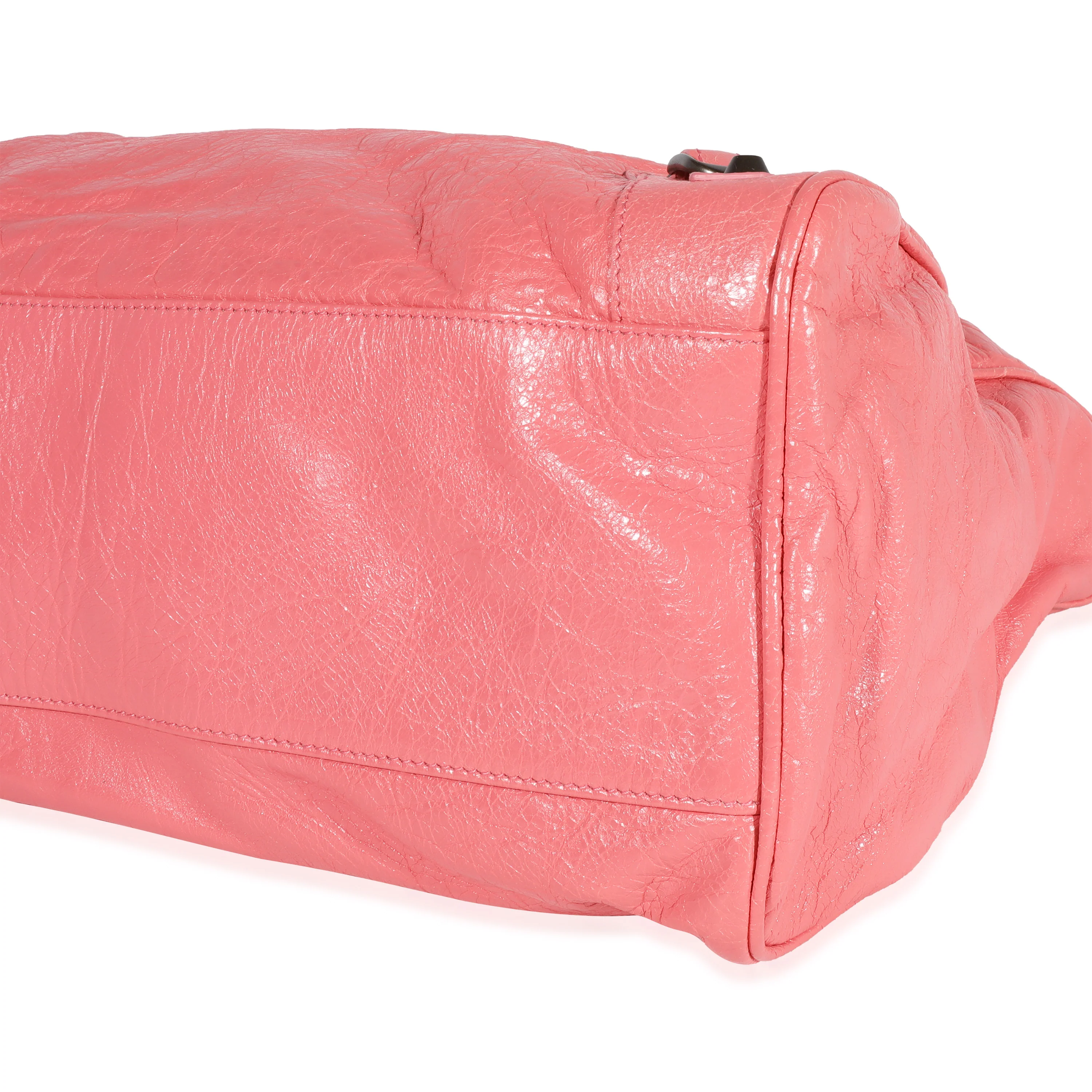 Balenciaga Rose Jaipur Arena Leather Classic Velo Bag - Image 6