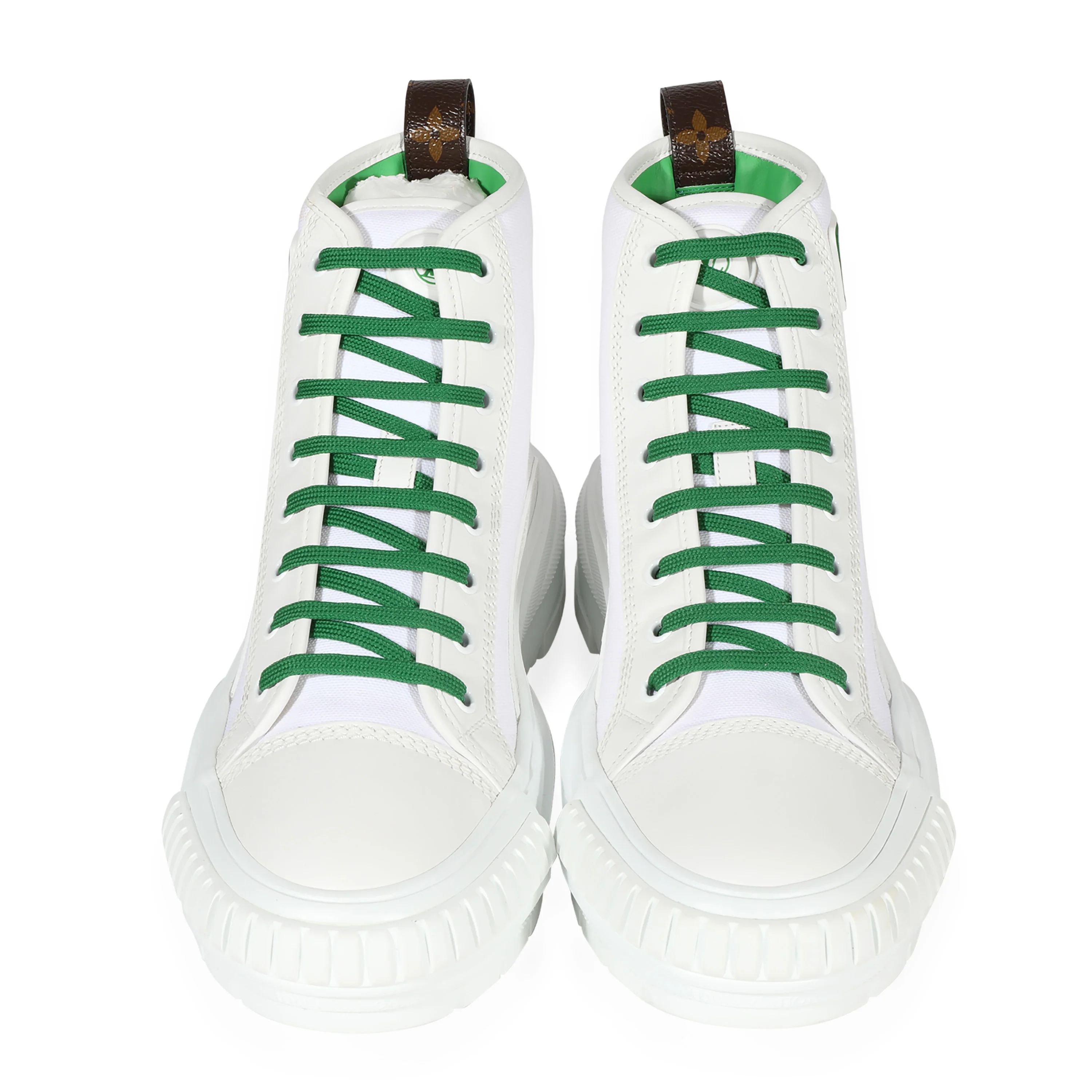 Squad Sneaker Boot White Green - Image 2