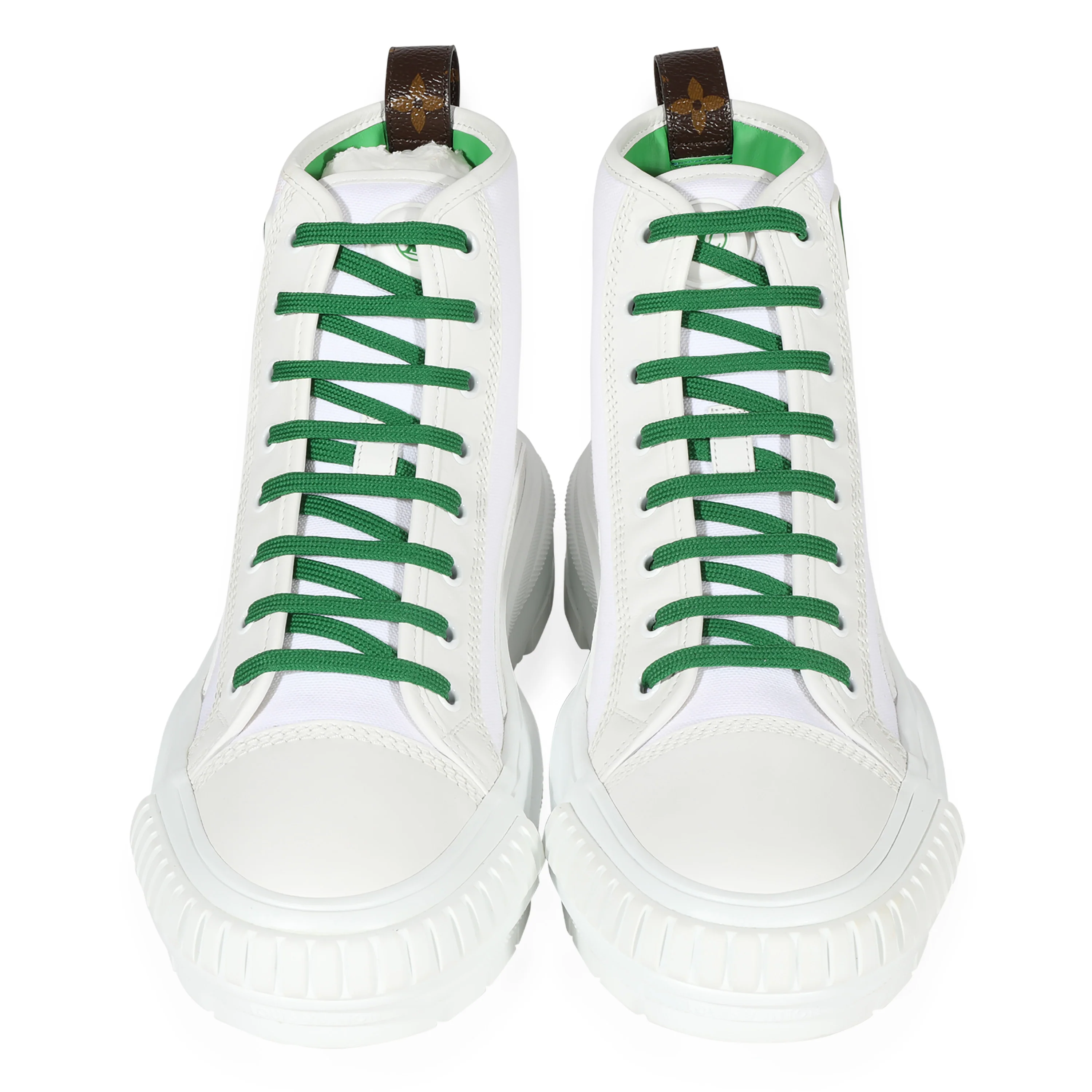 Squad Sneaker Boot White Green - Image 3