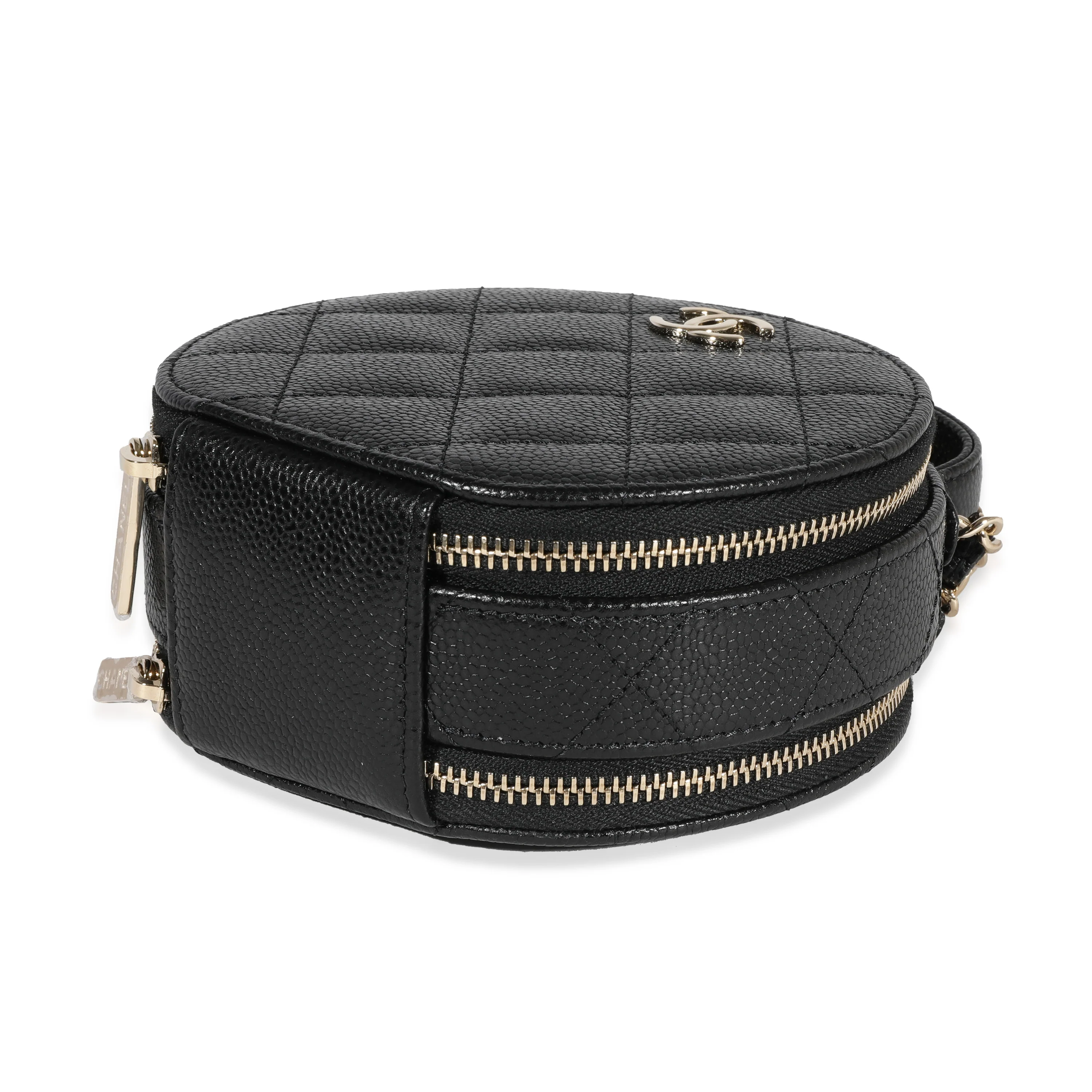 Chanel Black Quilted Caviar Handle With Care Vanity Bag - Image 7