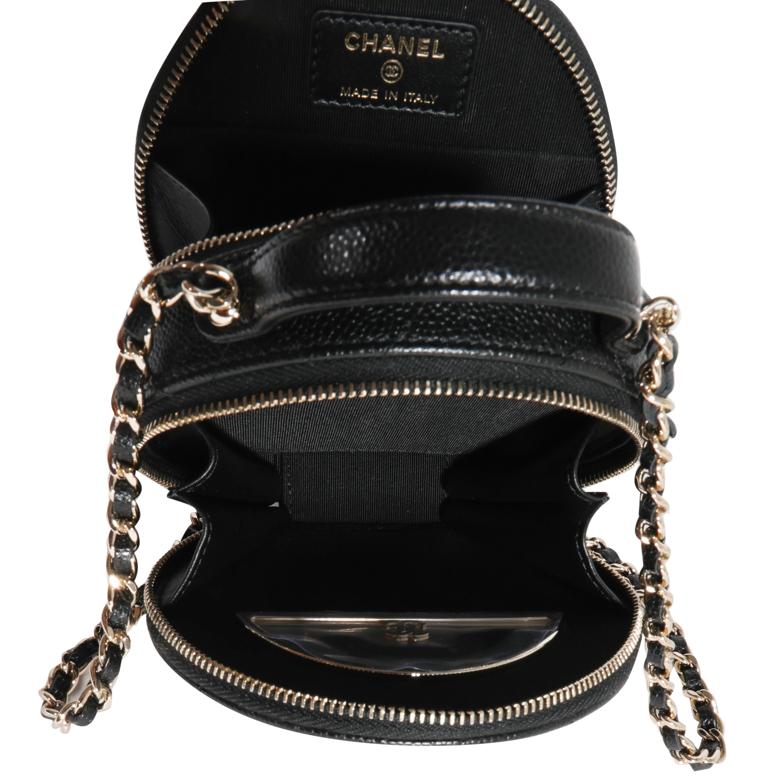 Chanel Black Quilted Caviar Handle With Care Vanity Bag - Image 8