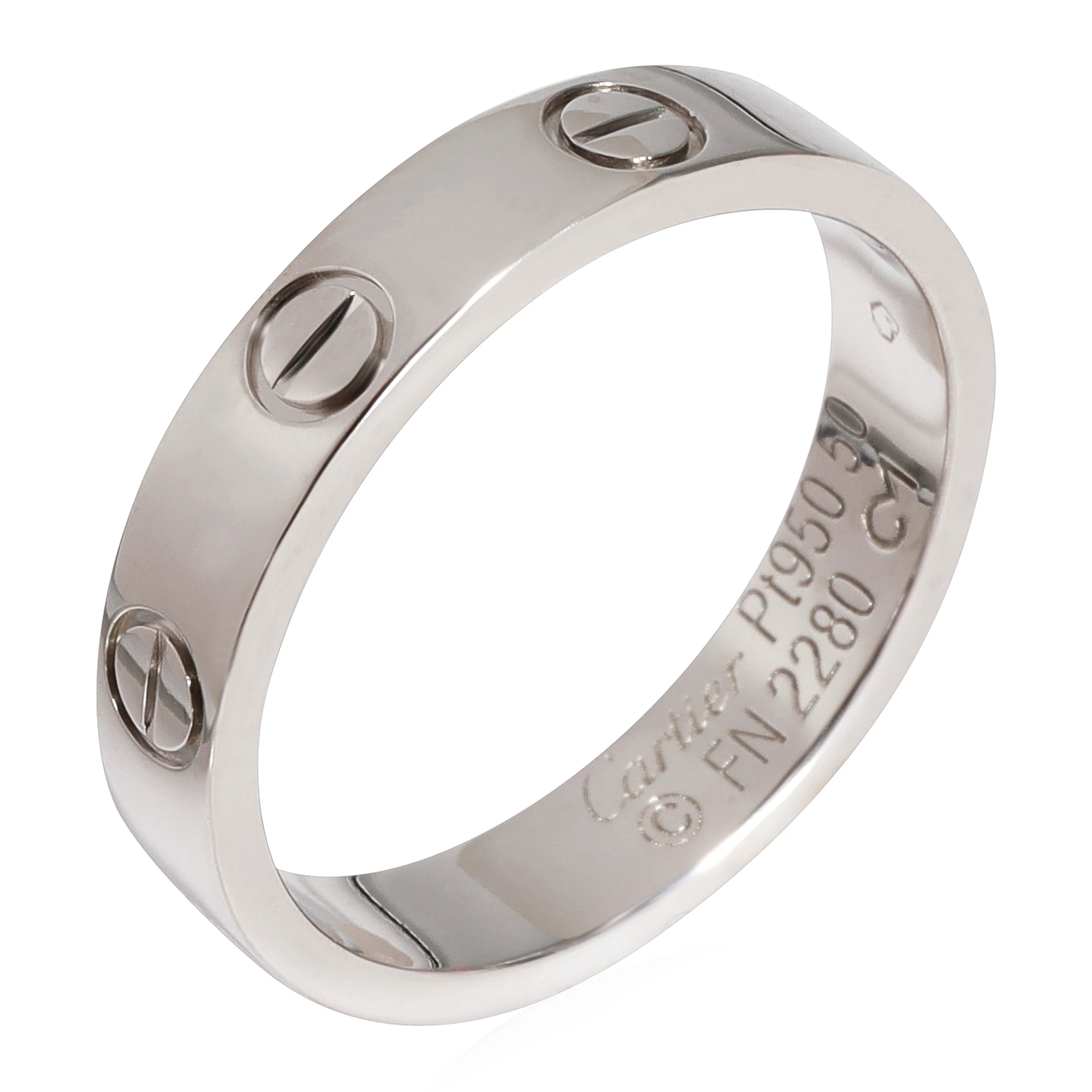 Cartier Love Wedding Band in 950 Platinum - Image 3