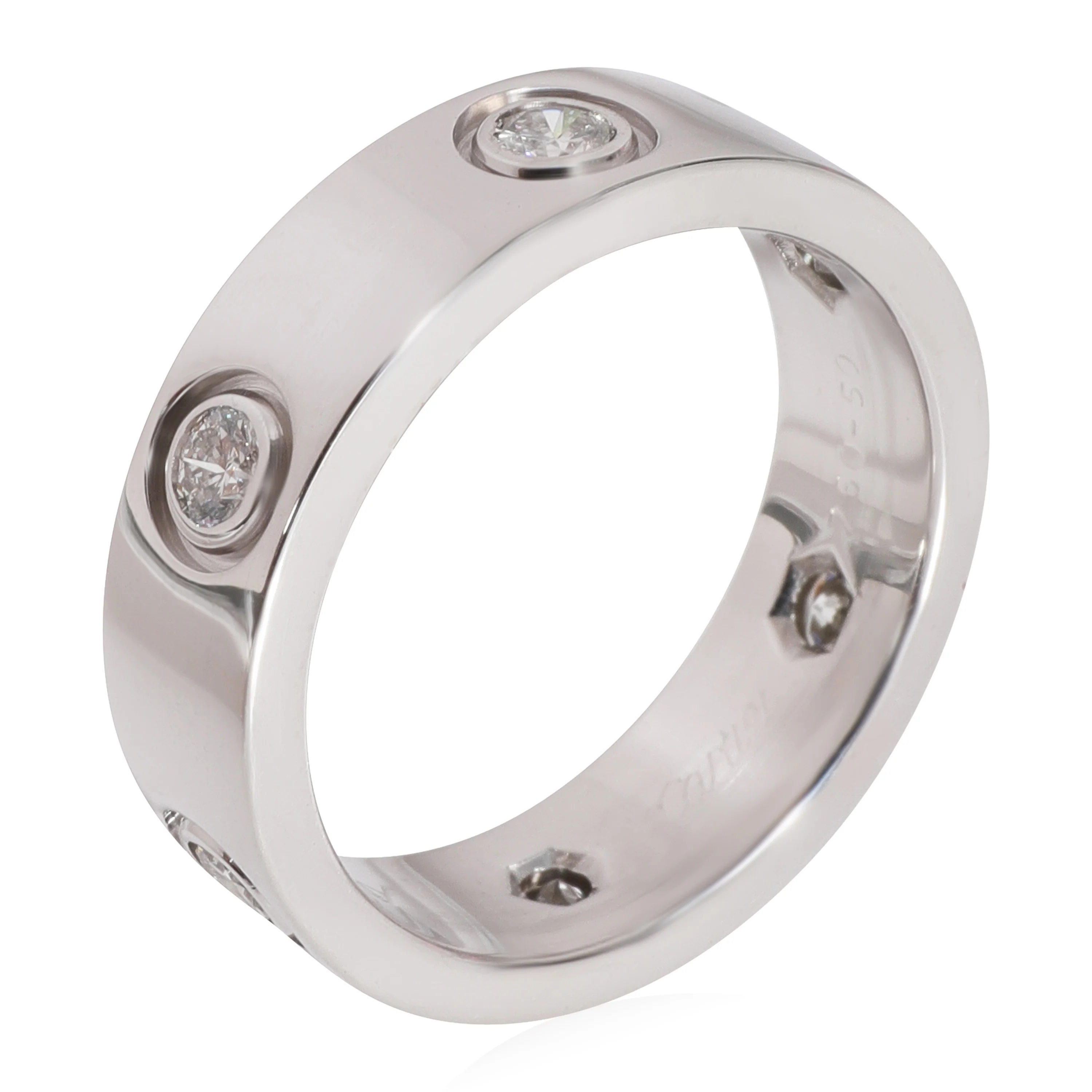 Love Ring, 6 Diamonds (White Gold) - Image 3