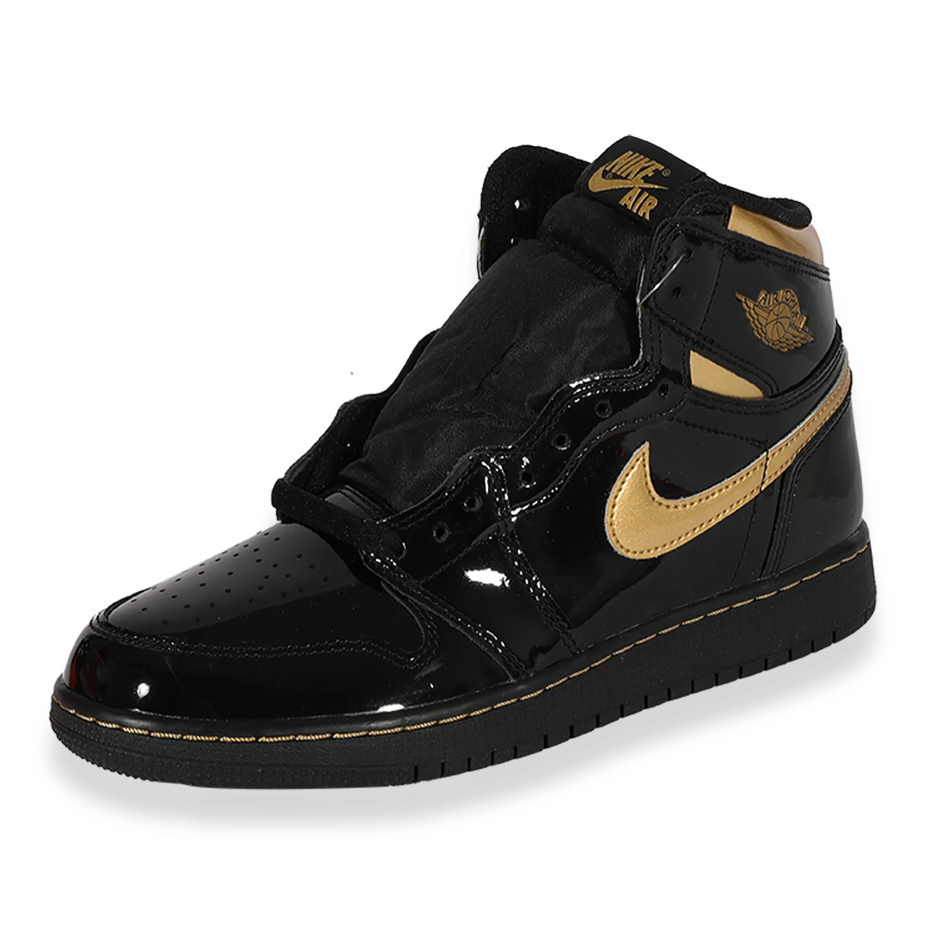 Air Jordan 1 Retro High OG GS Black Metallic Gold - Image 5